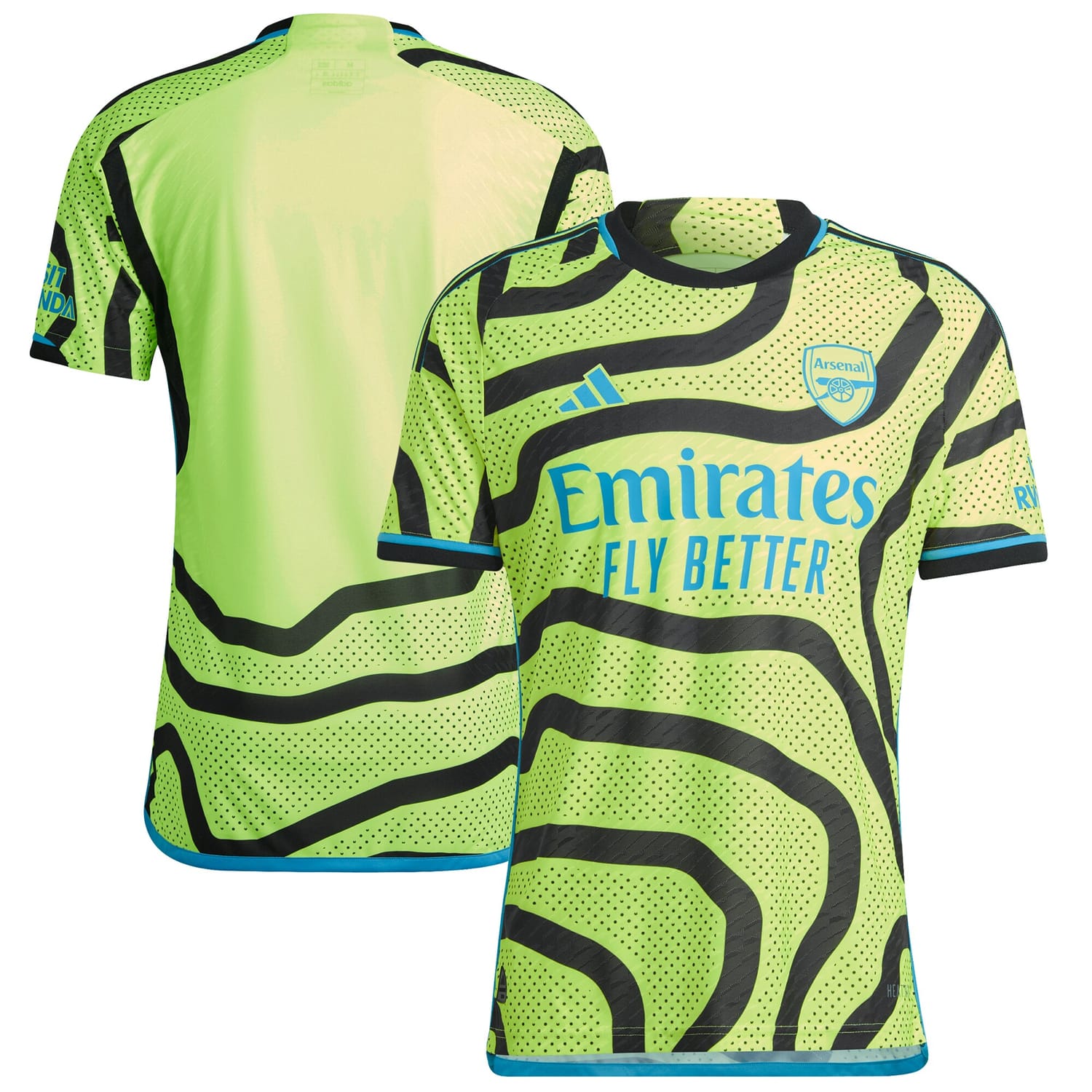 Premier League Arsenal Away Authentic Jersey Shirt 2023-24 for Men