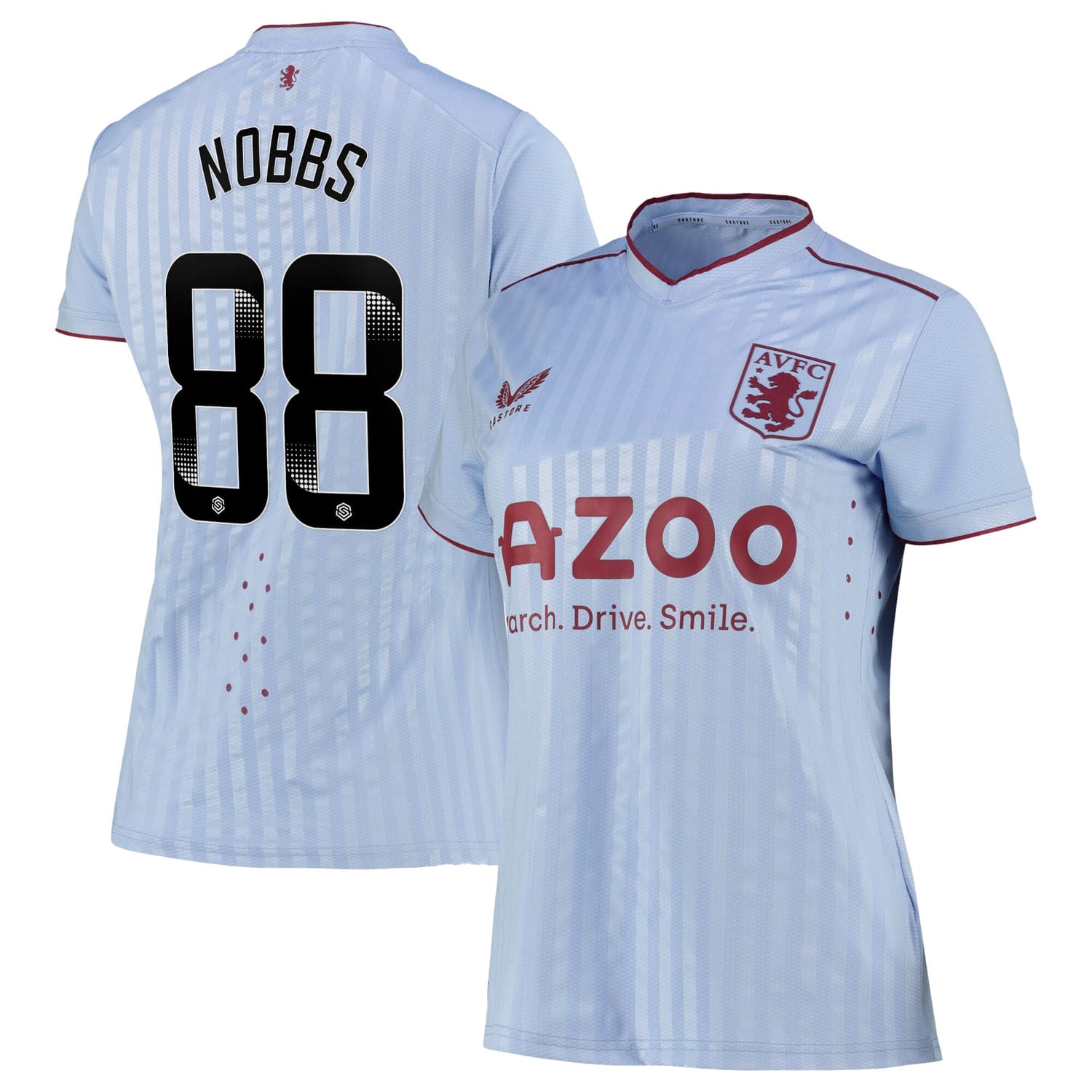 Premier League Aston Villa Away WSL Pro Jersey Shirt 2022-23 player Jordan Nobbs 88 printing for Women