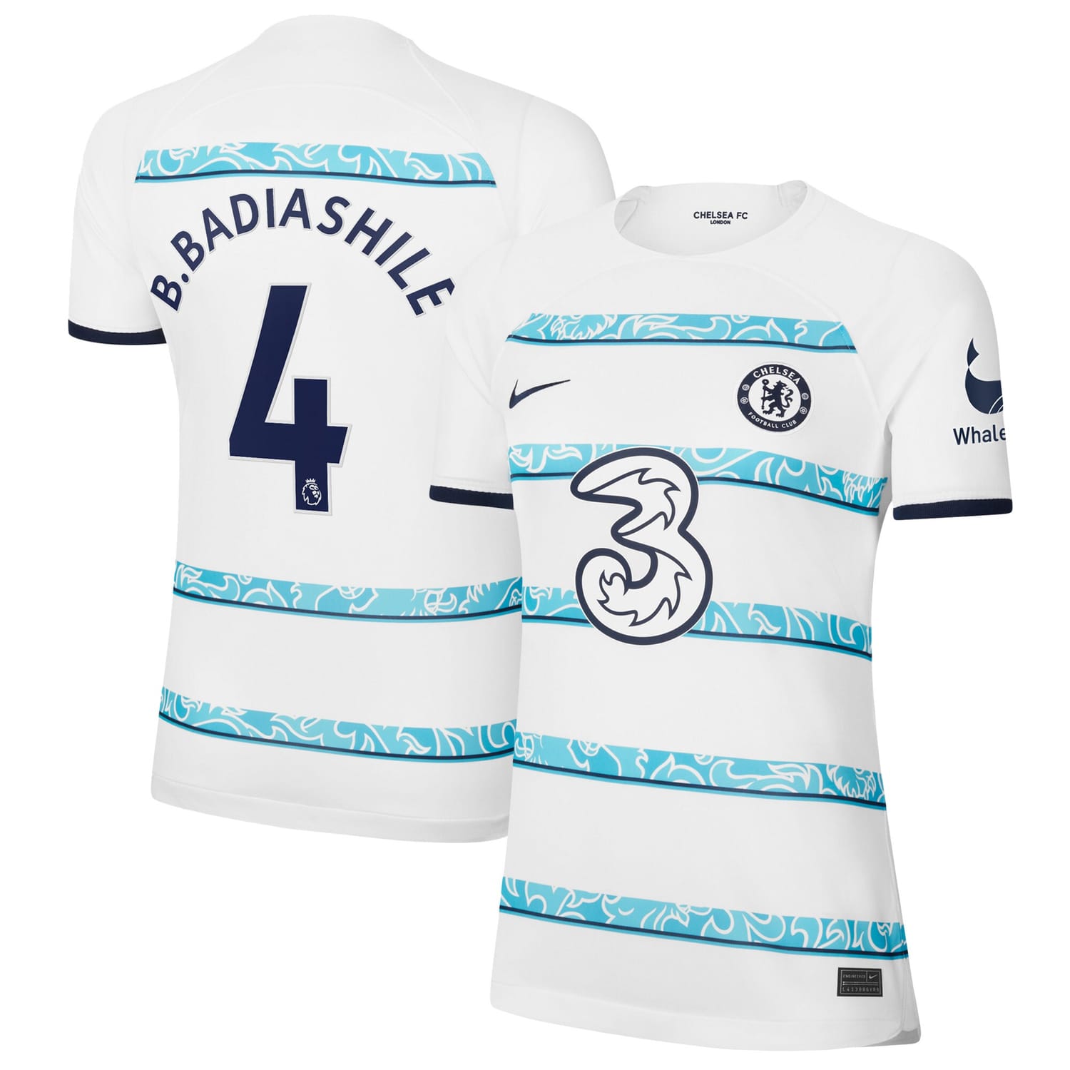 Premier League Chelsea Away Jersey Shirt 2022-23 player Benoît Badiashile 4 printing for Women