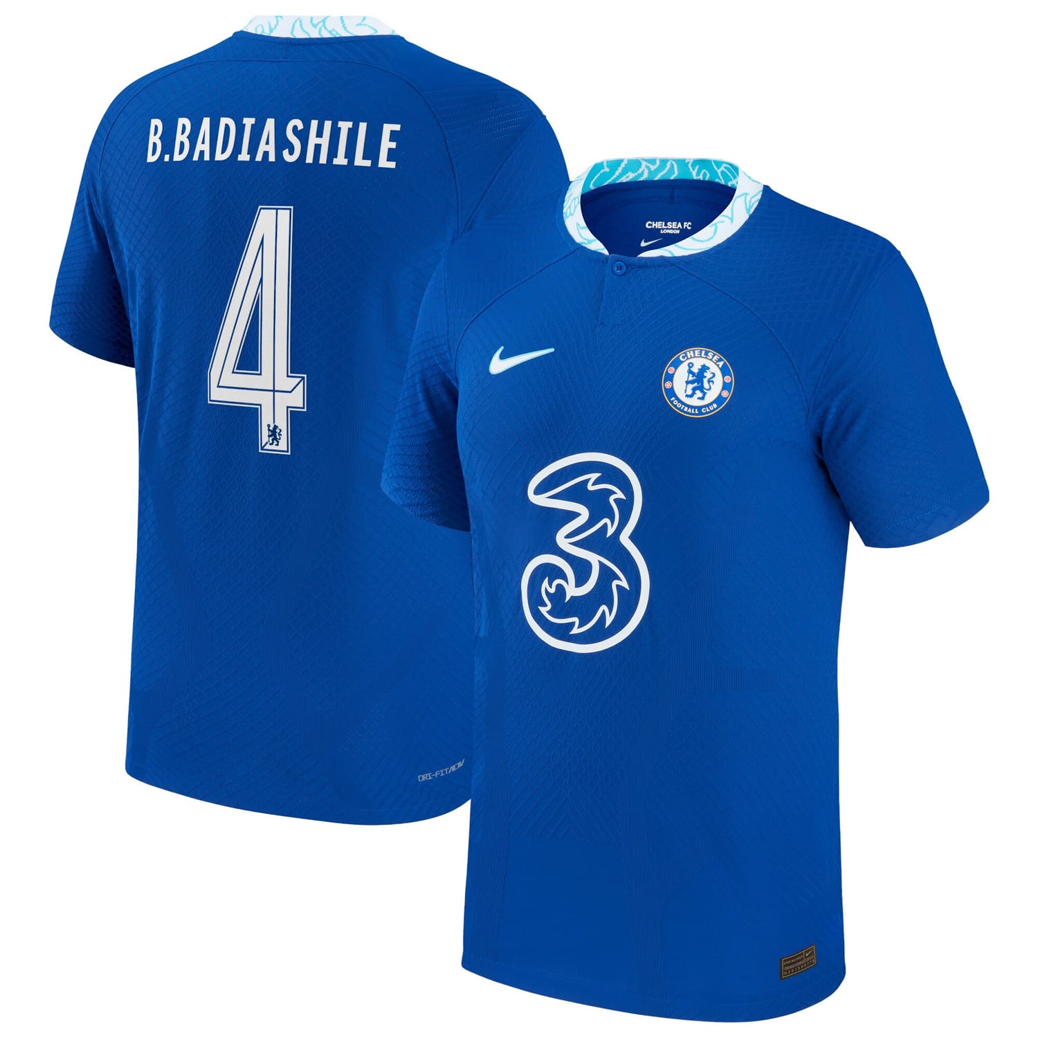 Premier League Chelsea Home Cup Authentic Jersey Shirt 2022-23 player Benoît Badiashile 4 printing for Men