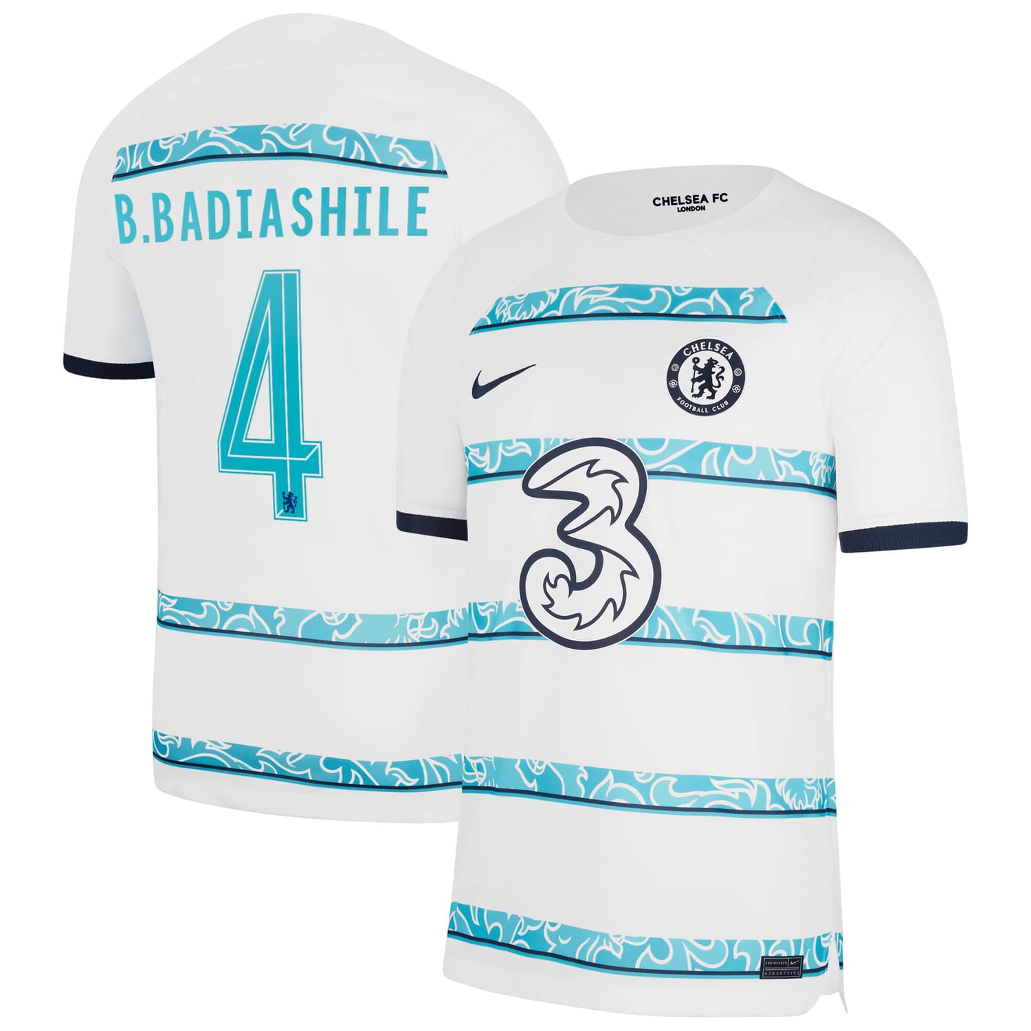 Premier League Chelsea Away Cup Jersey Shirt 2022-23 player Benoît Badiashile 4 printing for Men