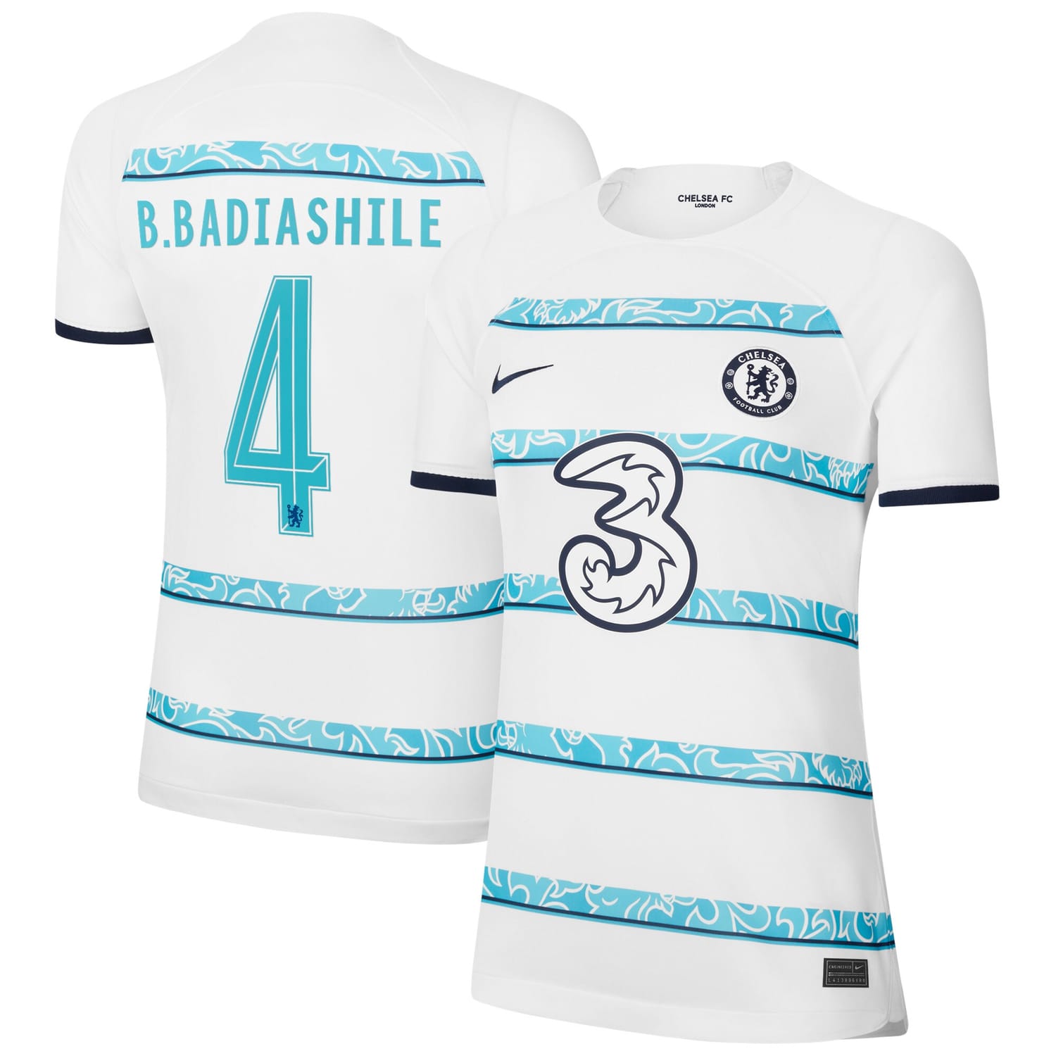 Premier League Chelsea Away Cup Jersey Shirt 2022-23 player Benoît Badiashile 4 printing for Women
