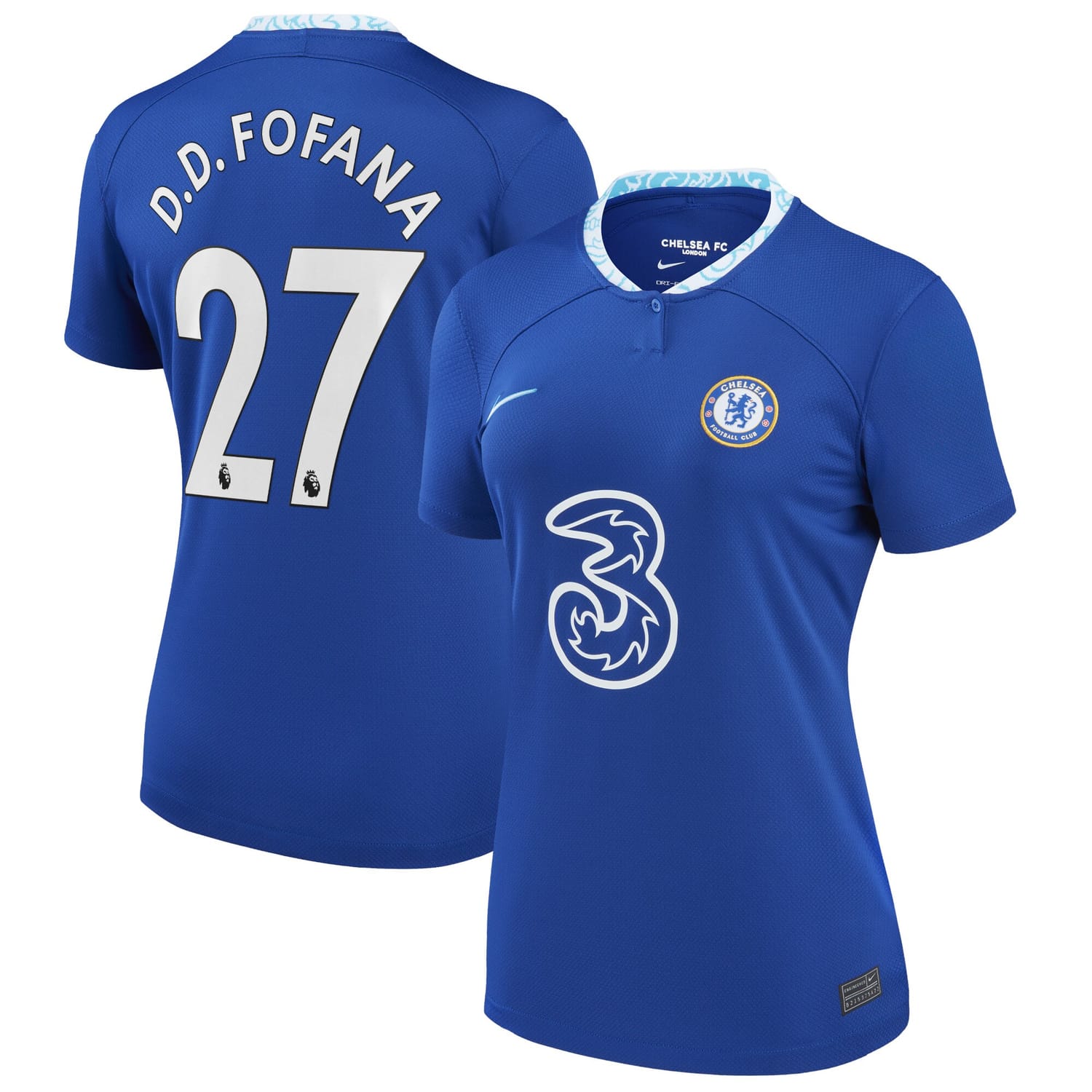 Premier League Chelsea Home Jersey Shirt 2022-23 player David Datro Fofana 27 printing for Women
