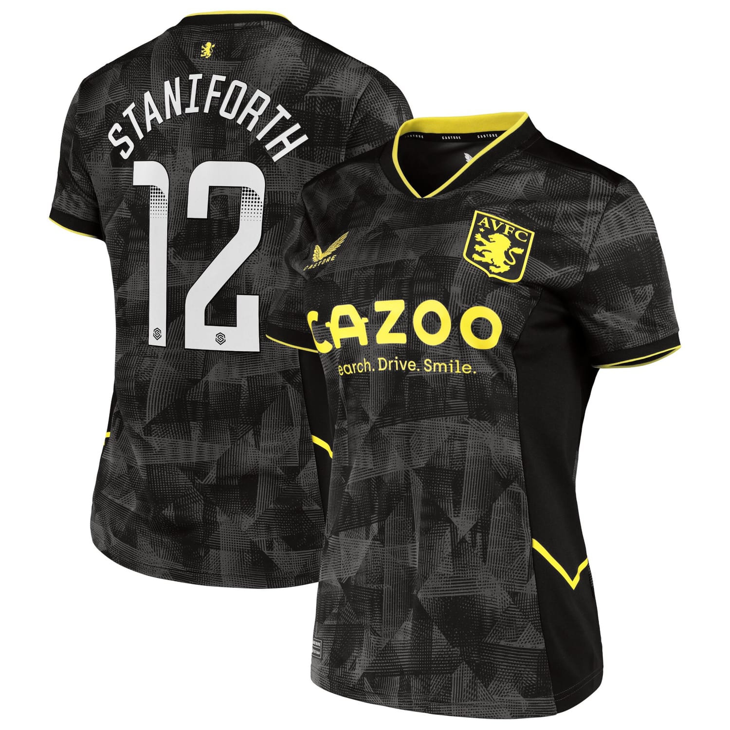 Premier League Aston Villa Third WSL Jersey Shirt 2022-23 player Lucy Staniforth 12 printing for Women