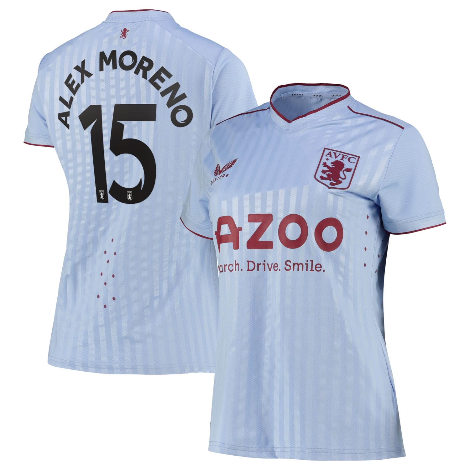 Premier League Aston Villa Away Cup Pro Jersey Shirt 2022-23 player Alex Moreno 15 printing for Women