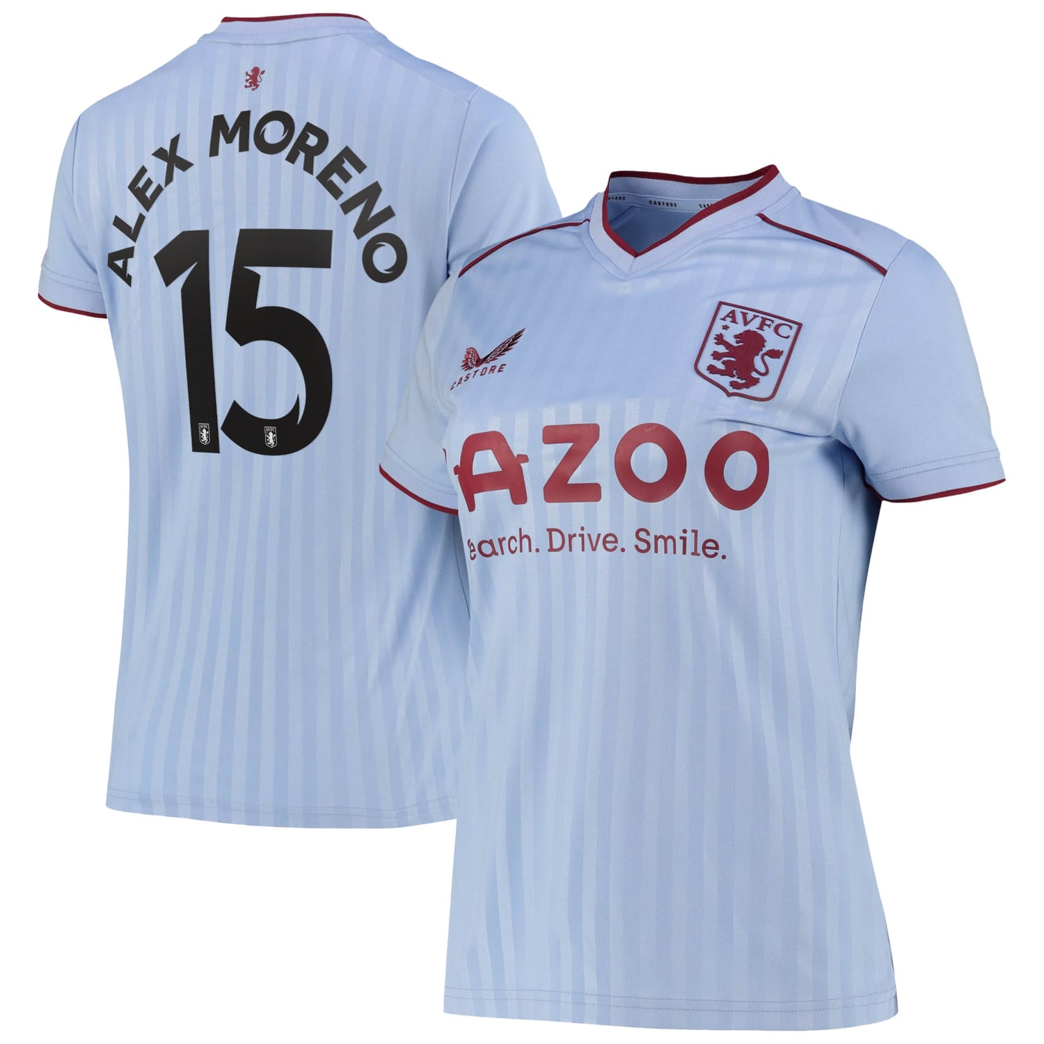 Premier League Aston Villa Away Cup Jersey Shirt 2022-23 player Alex Moreno 15 printing for Women