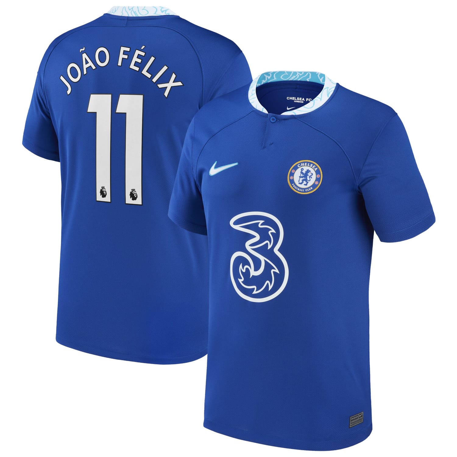 Premier League Chelsea Home Jersey Shirt 2022-23 player João Félix 11 printing for Men