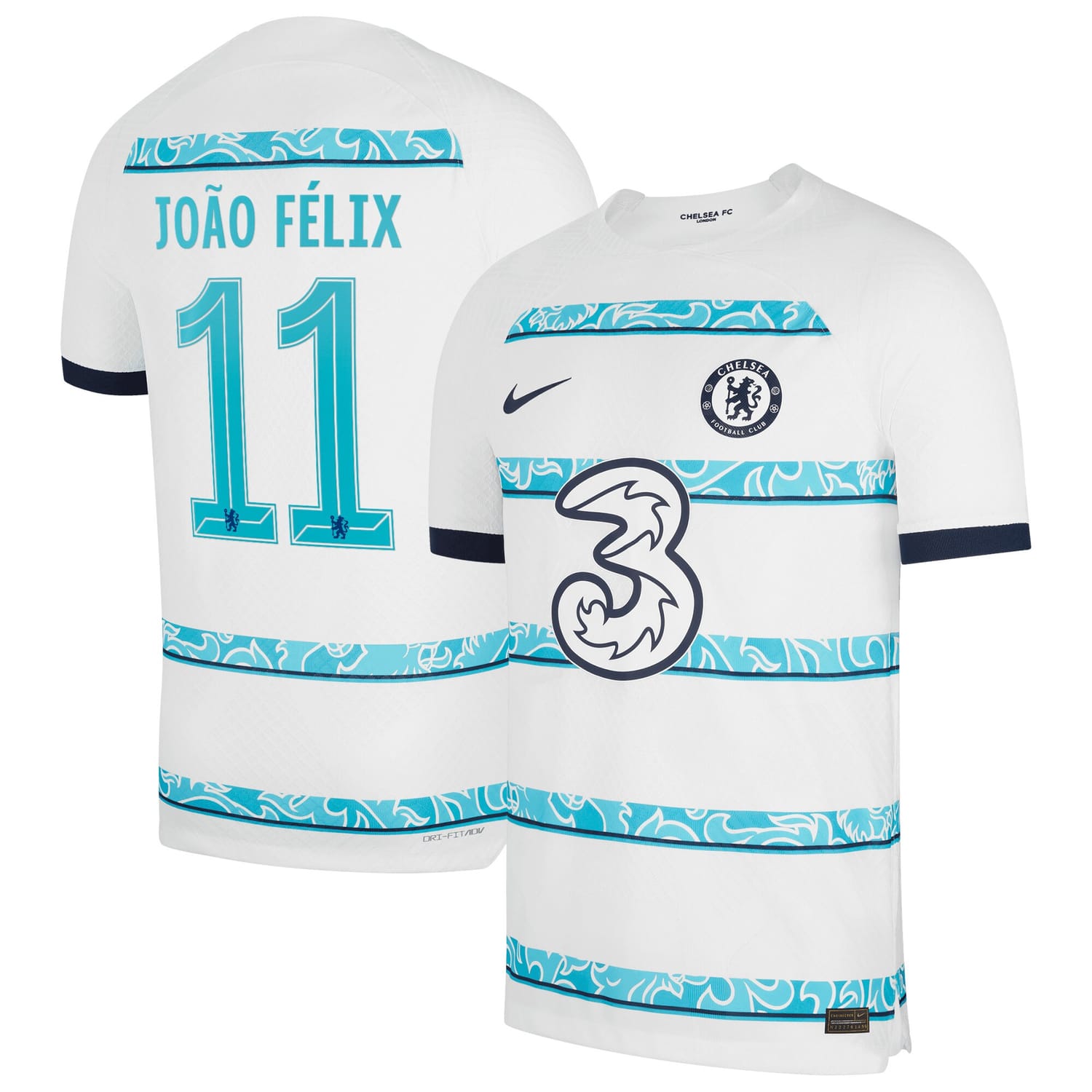 Premier League Chelsea Away Cup Authentic Jersey Shirt 2022-23 player João Félix 11 printing for Men