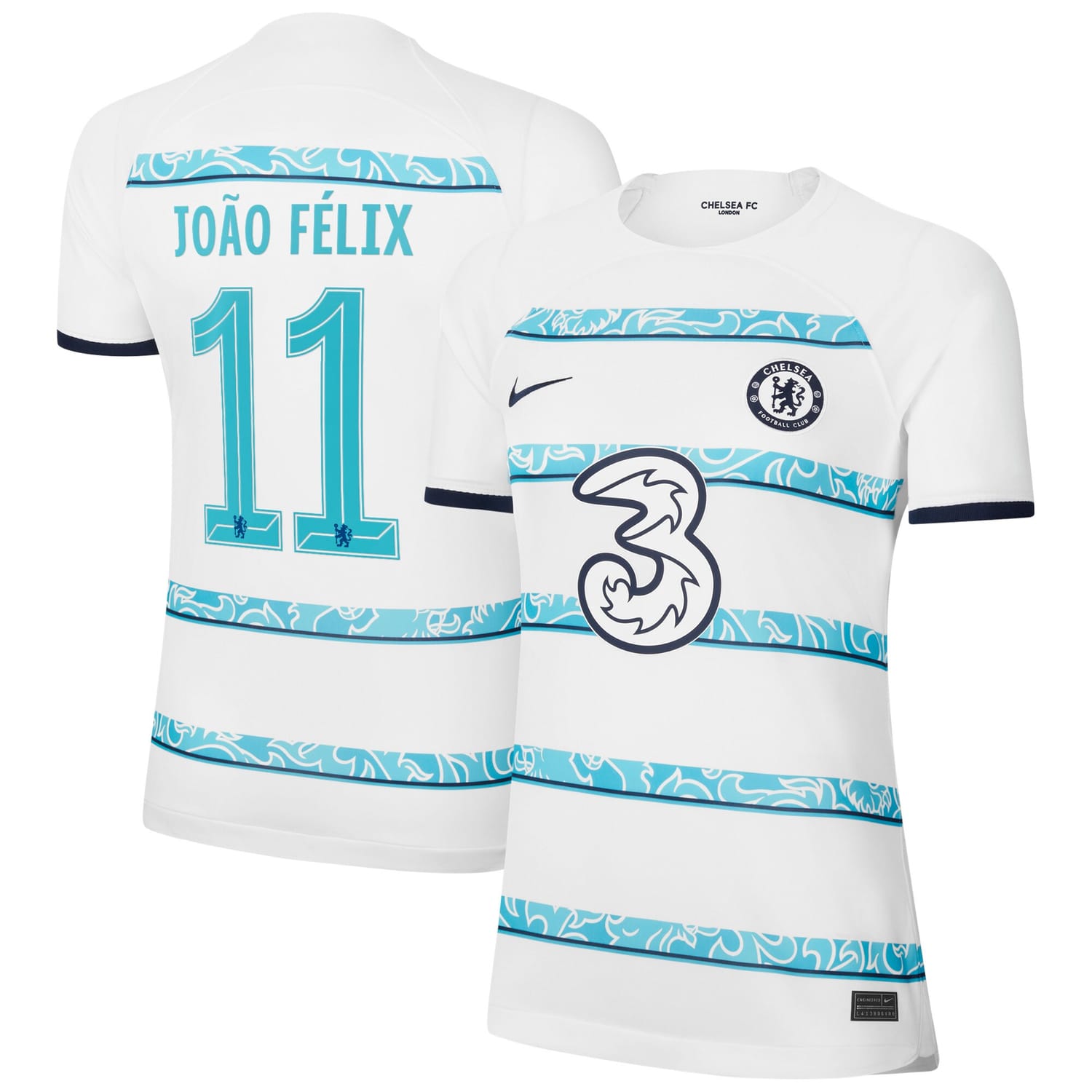 Premier League Chelsea Away Cup Jersey Shirt 2022-23 player João Félix 11 printing for Women