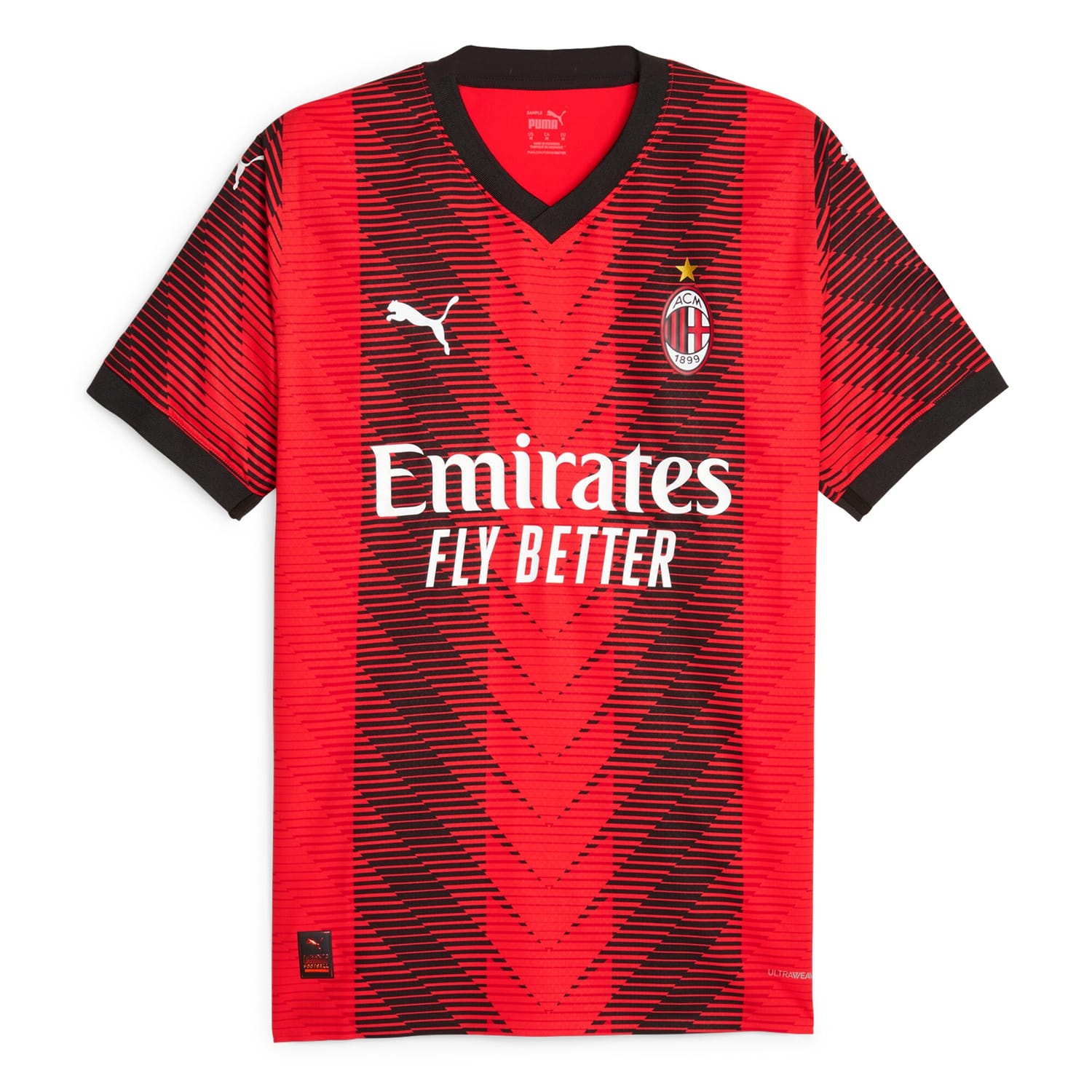 Serie A AC Milan Home Authentic Jersey Shirt 2023-24 for Men