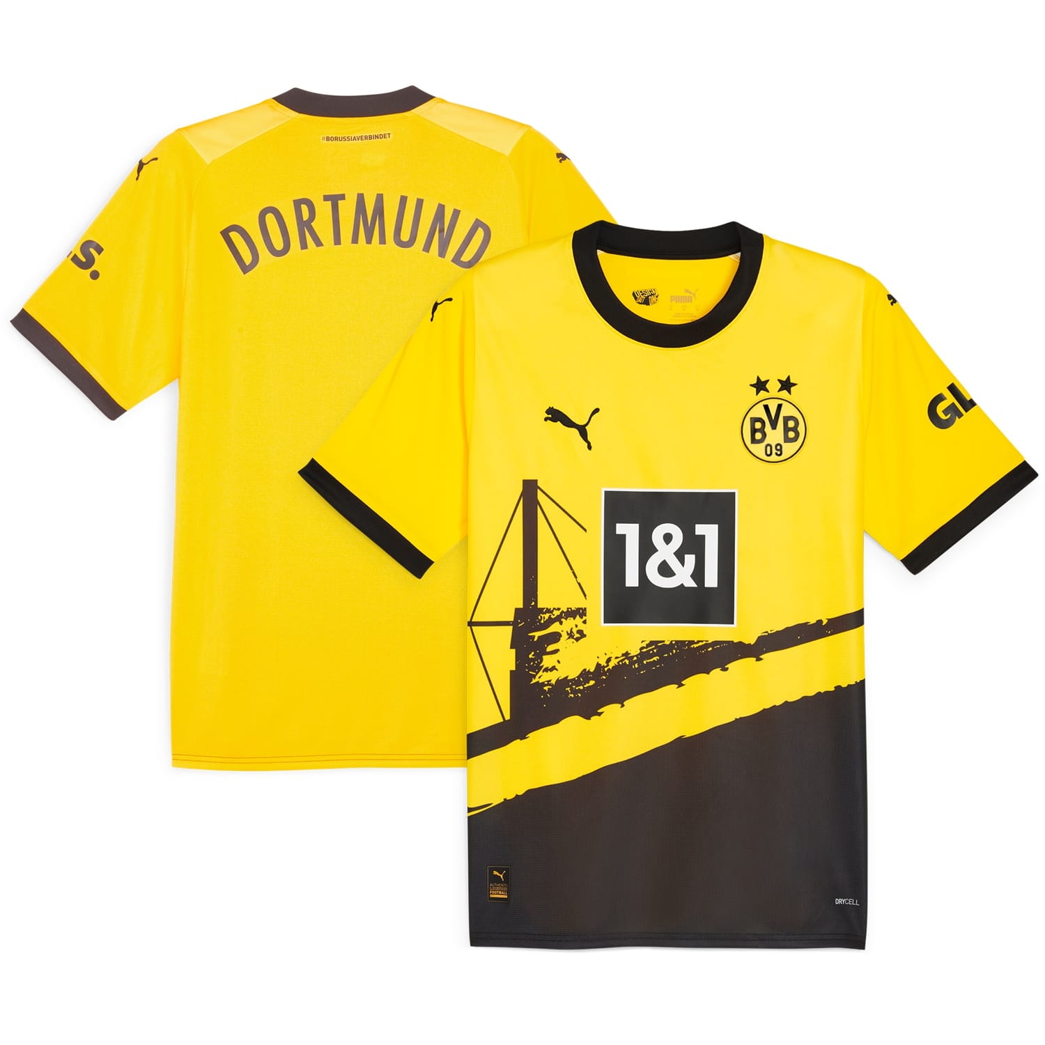 Bundesliga Borussia Dortmund Home Jersey Shirt 2023-24 for Men