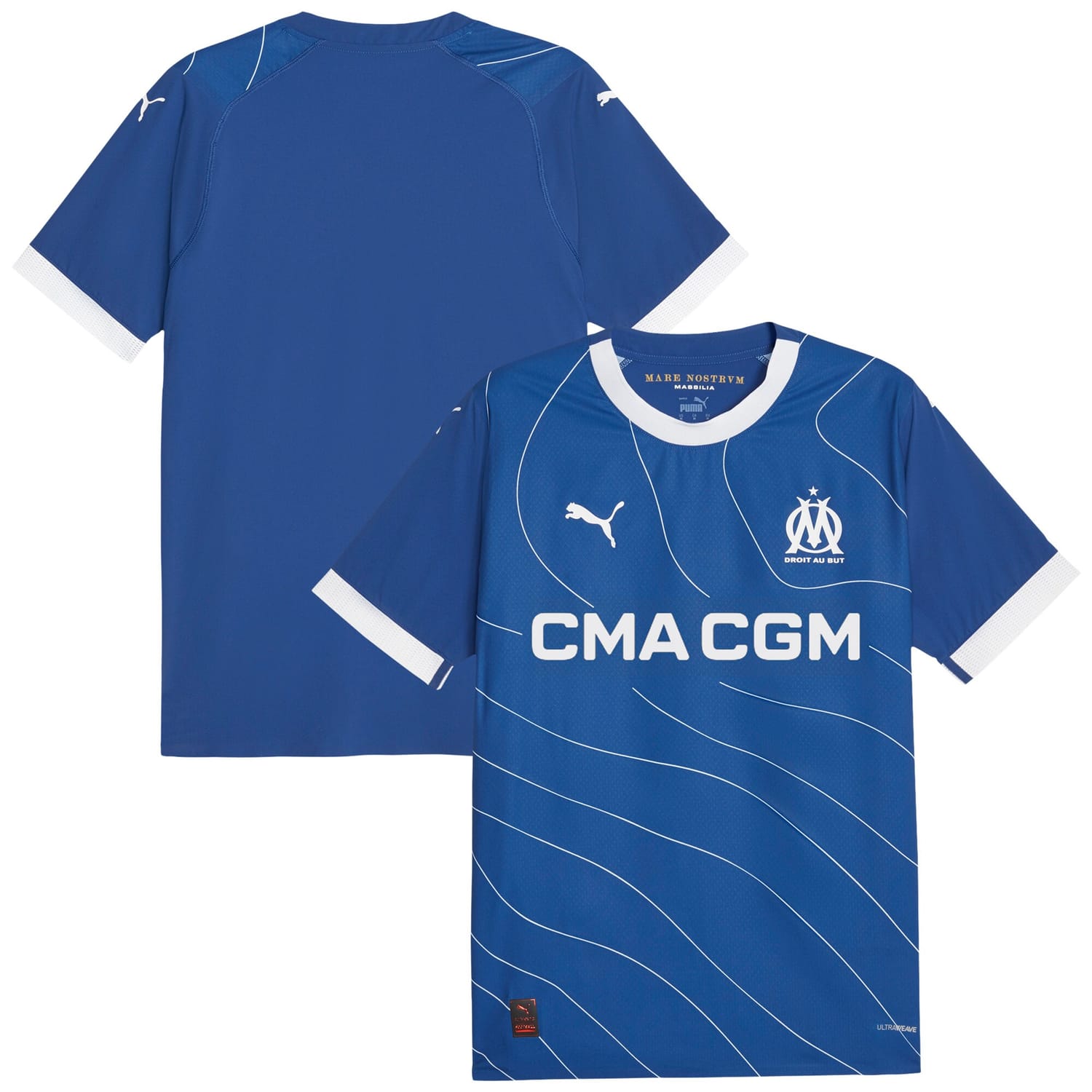 Ligue 1 Olympique Marseille Away Authentic Jersey Shirt 2023-24 for Men