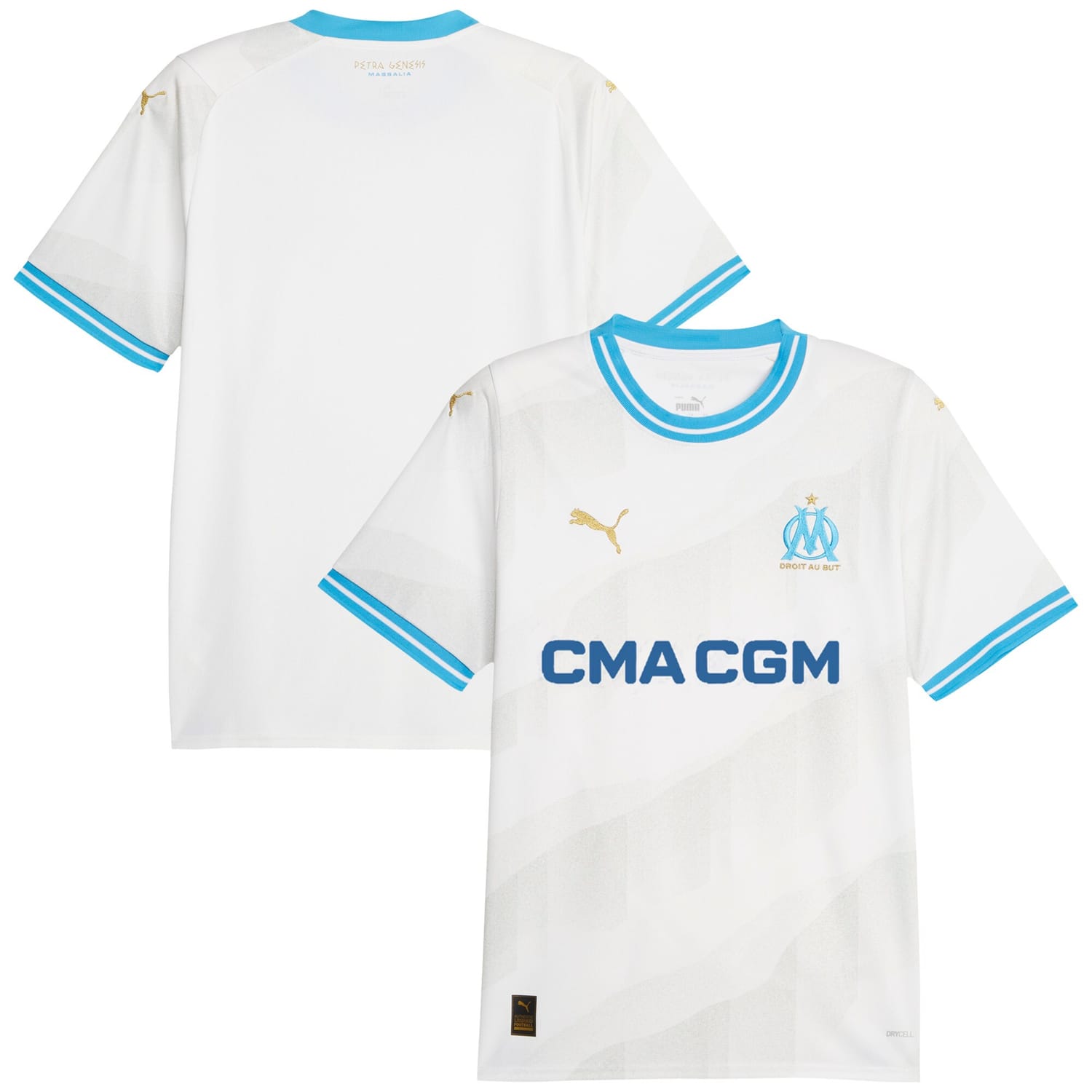Ligue 1 Olympique Marseille Home Jersey Shirt 2023-24 for Men