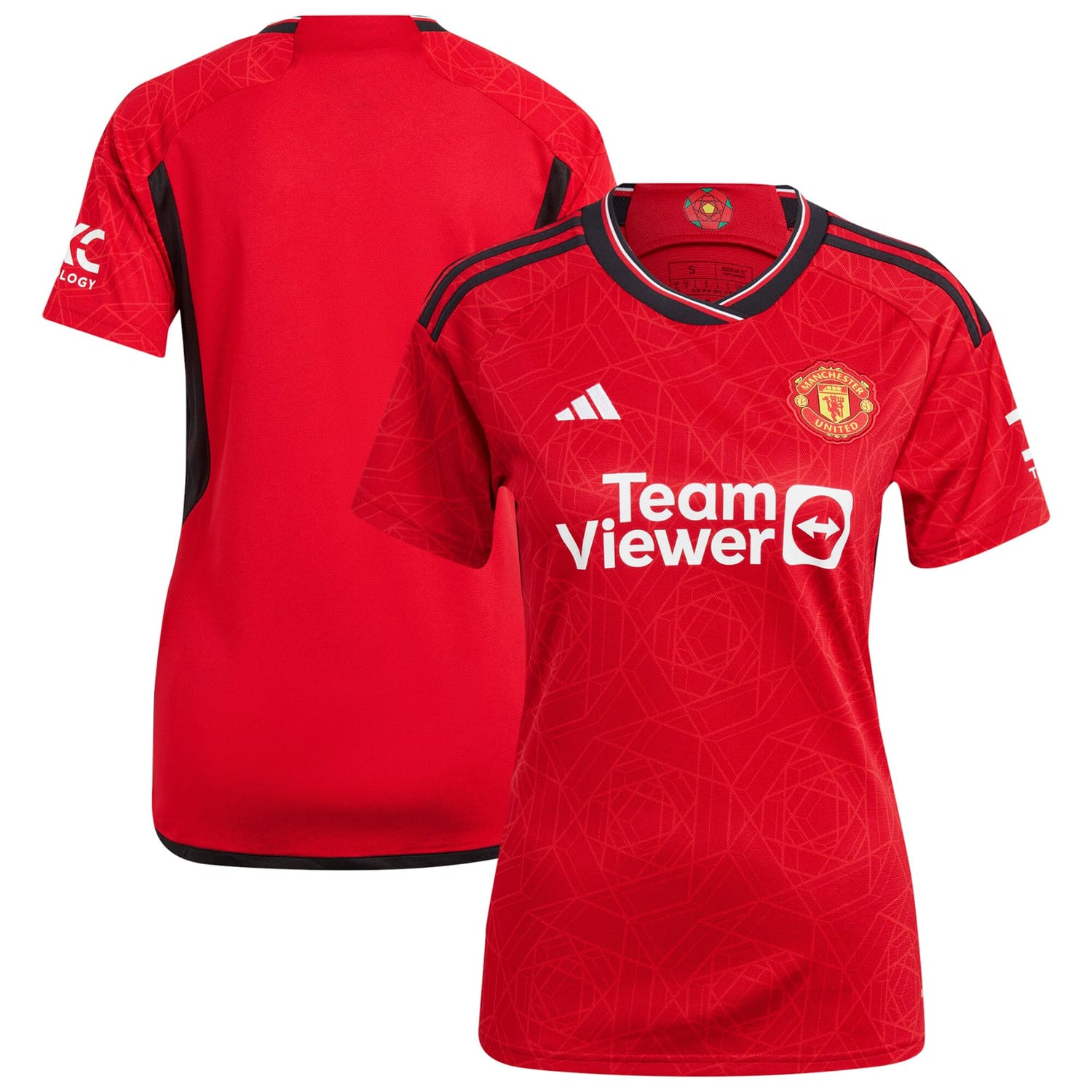 Premier League Manchester United Home Jersey Shirt 2023-24 for Women