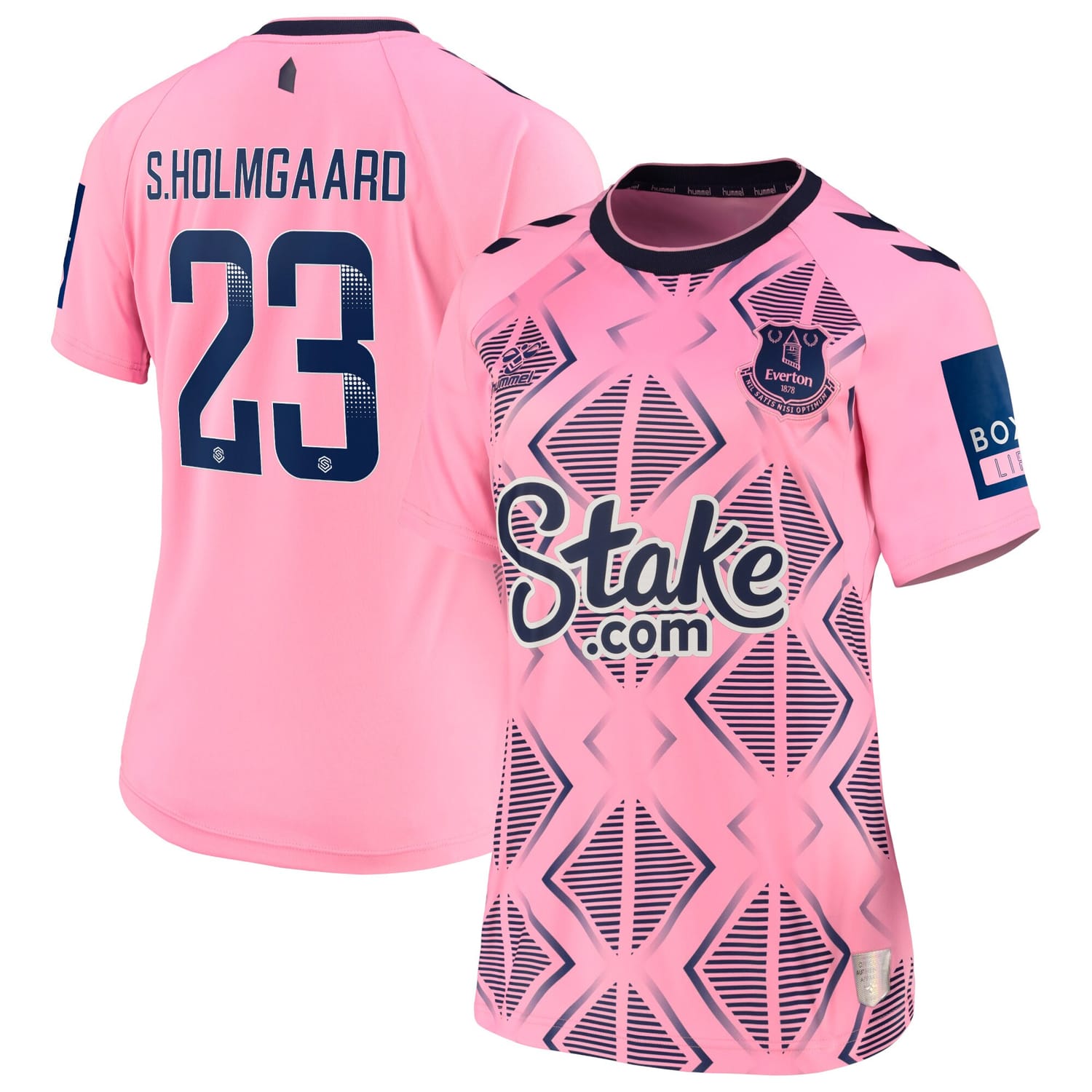 Premier League Everton Away WSL Jersey Shirt 2022-23 player Sara Holmgaard 23 printing for Women