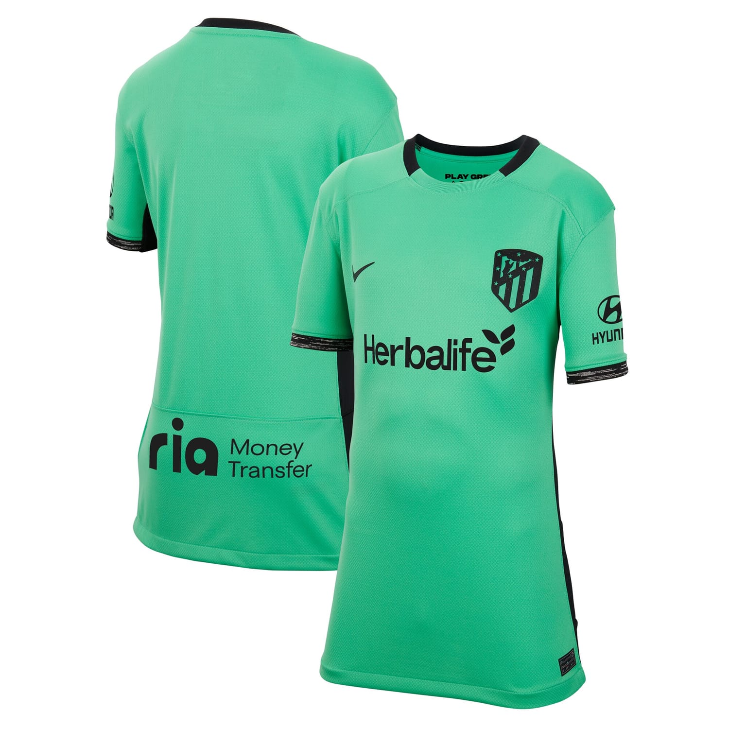 La Liga Atletico de Madrid Third Jersey Shirt 2023-24 for Women