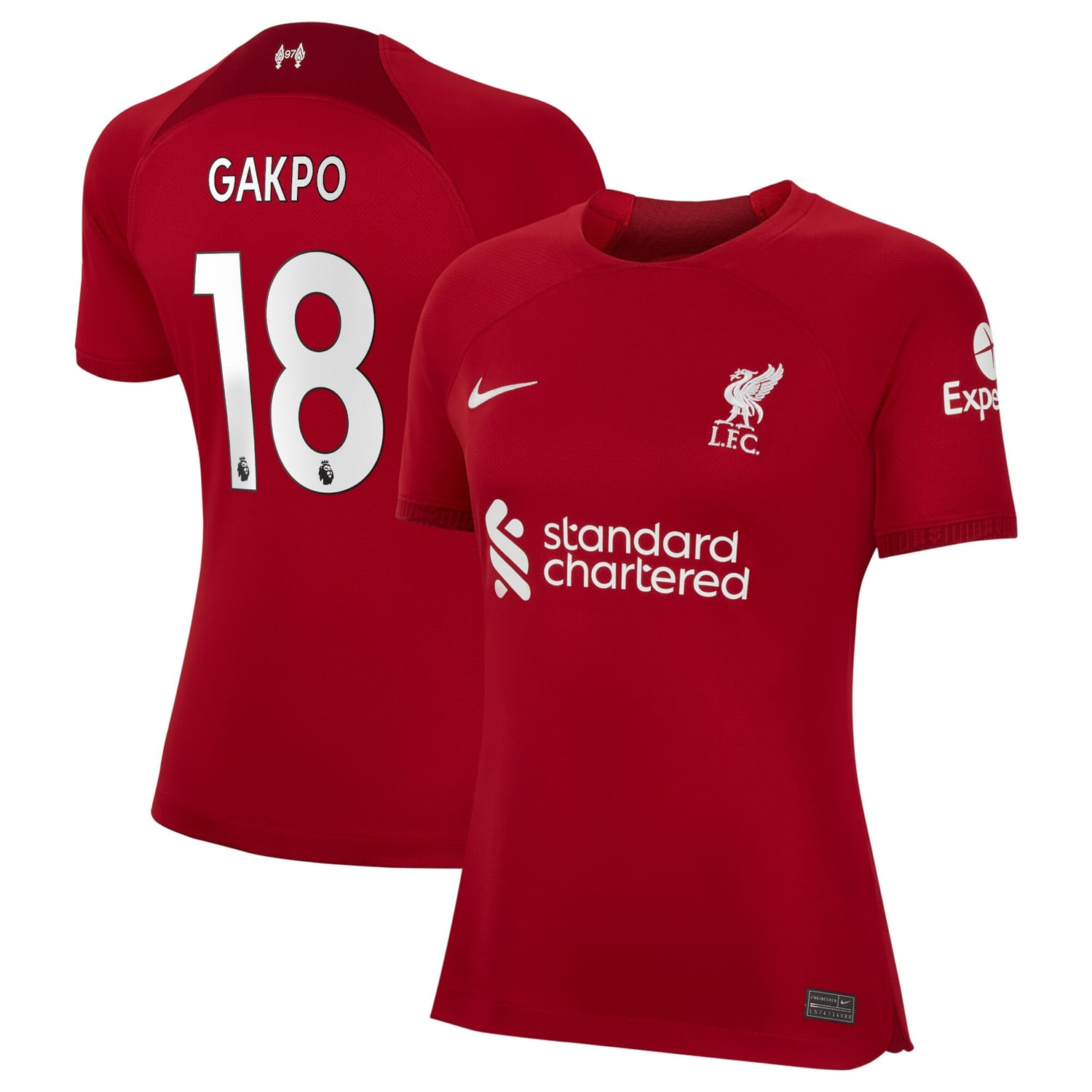 Premier League Liverpool Home Jersey Shirt 2022-23 player Cody Gakpo 18 printing for Women