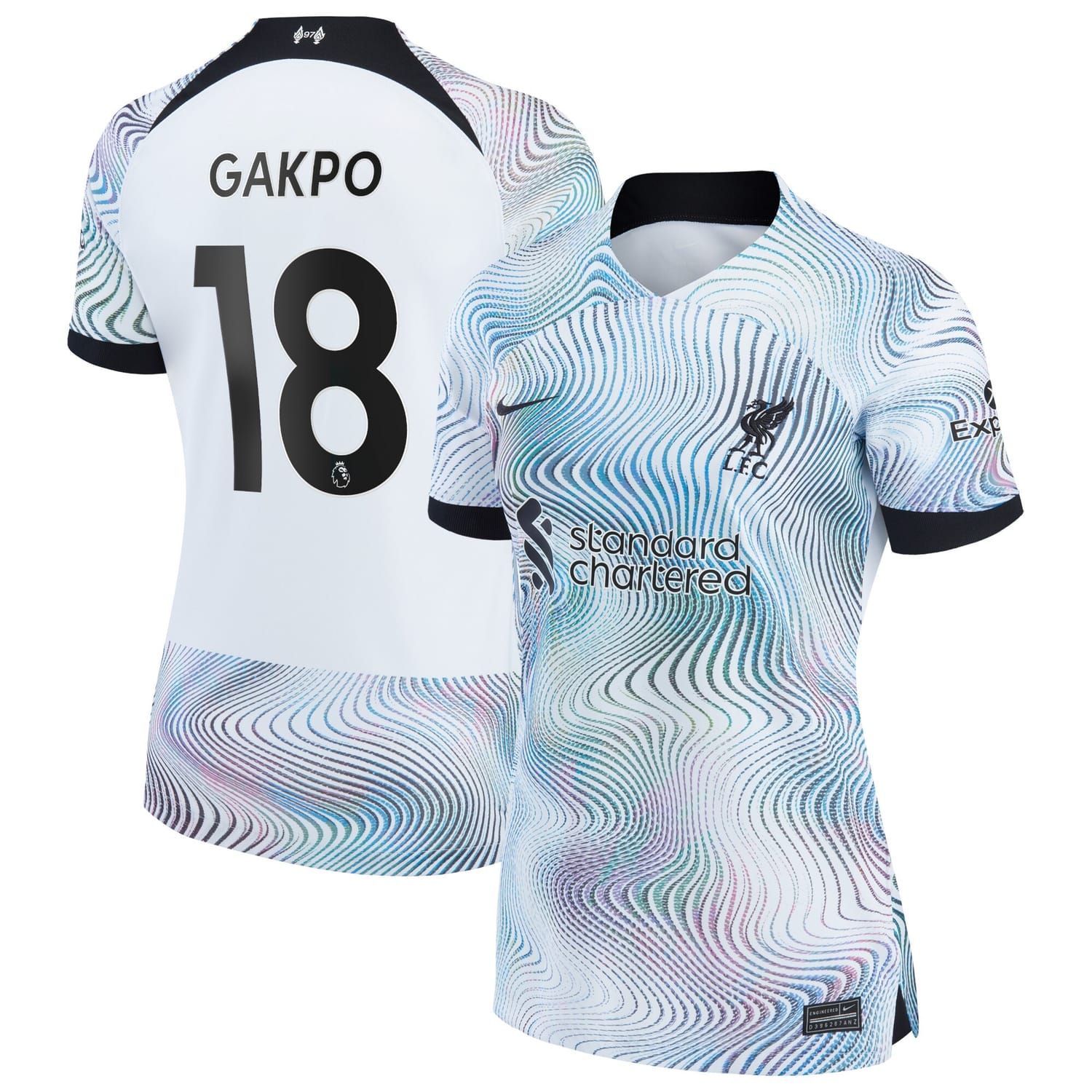 Premier League Liverpool Away Jersey Shirt 2022-23 player Cody Gakpo 18 printing for Women