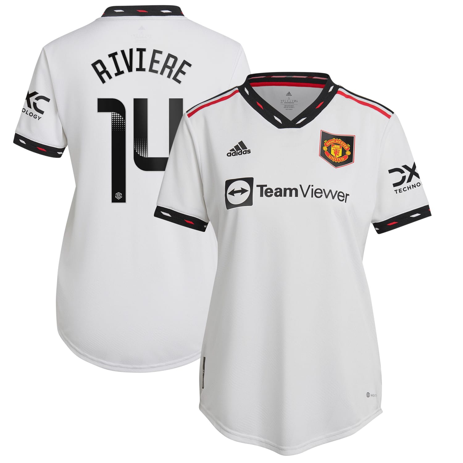 Premier League Manchester United Away WSL Authentic Jersey Shirt 2022-23 player Jayde Riviere 14 printing for Women
