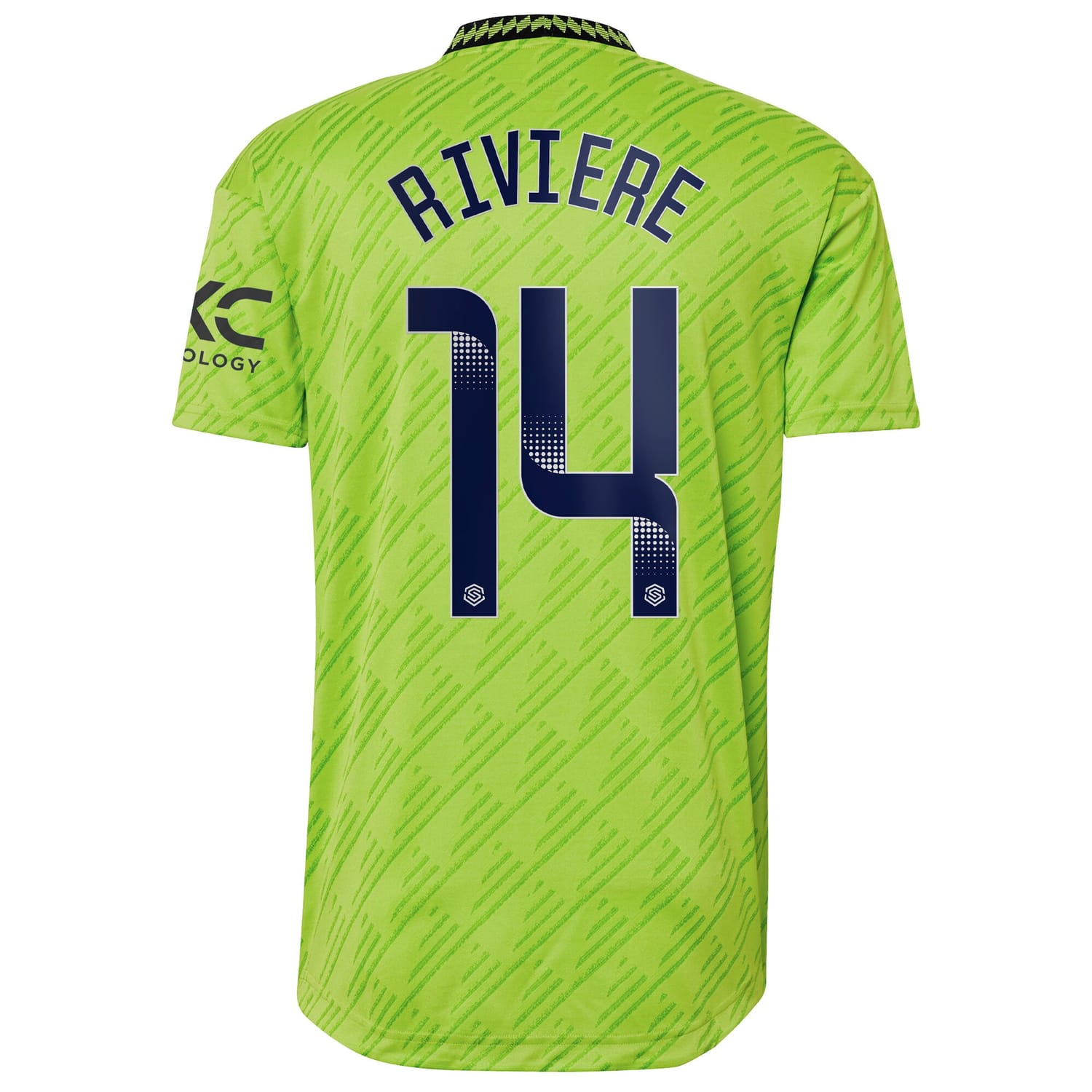 Premier League Manchester United Third WSL Authentic Jersey Shirt 2022-23 player Jayde Riviere 14 printing for Men