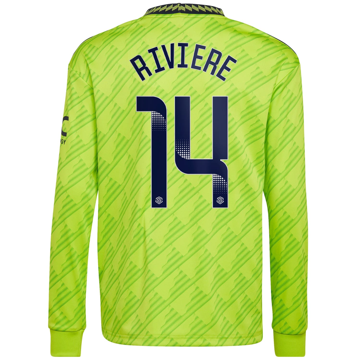 Premier League Manchester United Third WSL Jersey Shirt Long Sleeve 2022-23 player Jayde Riviere 14 printing for Men