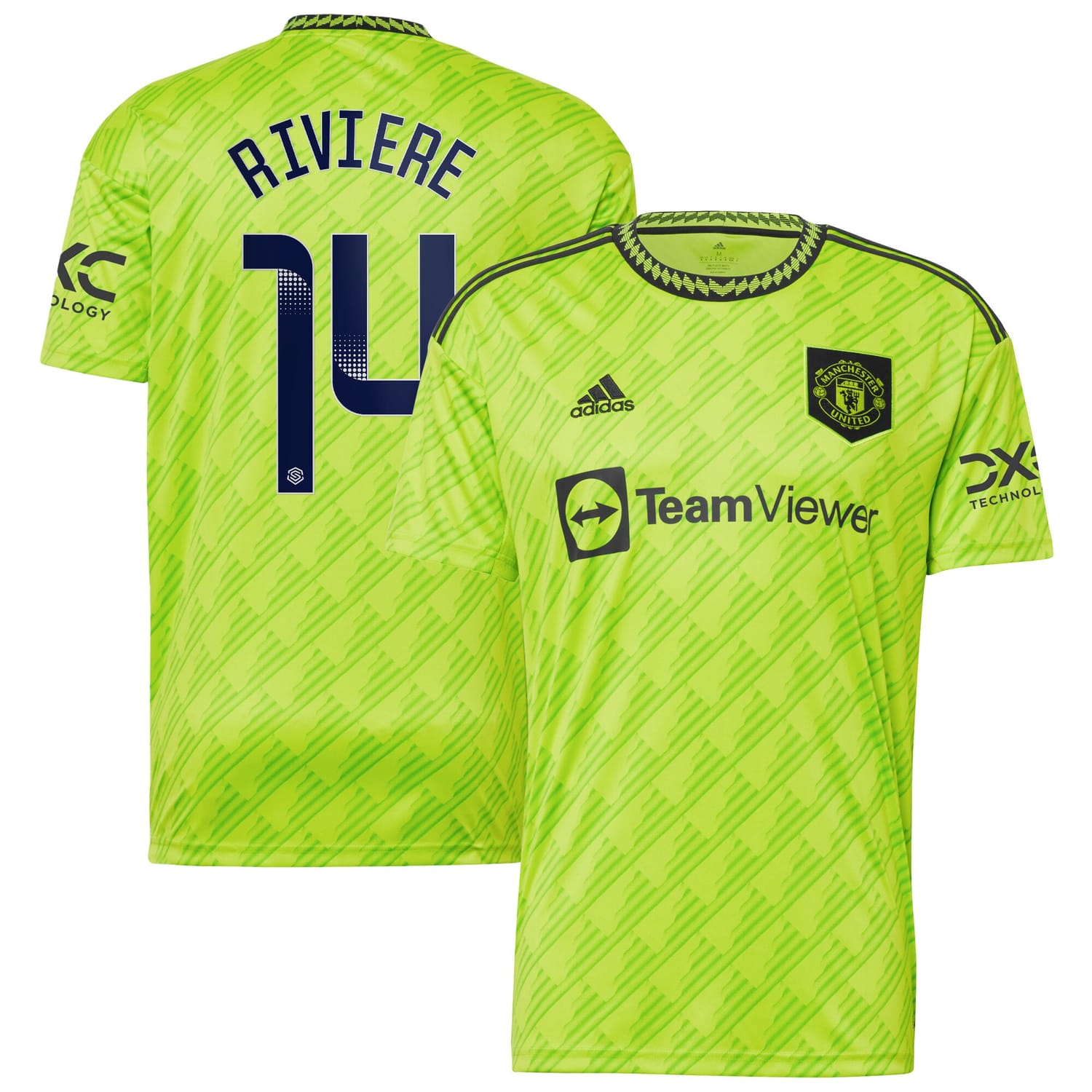 Premier League Manchester United Third WSL Jersey Shirt 2022-23 player Jayde Riviere 14 printing for Men