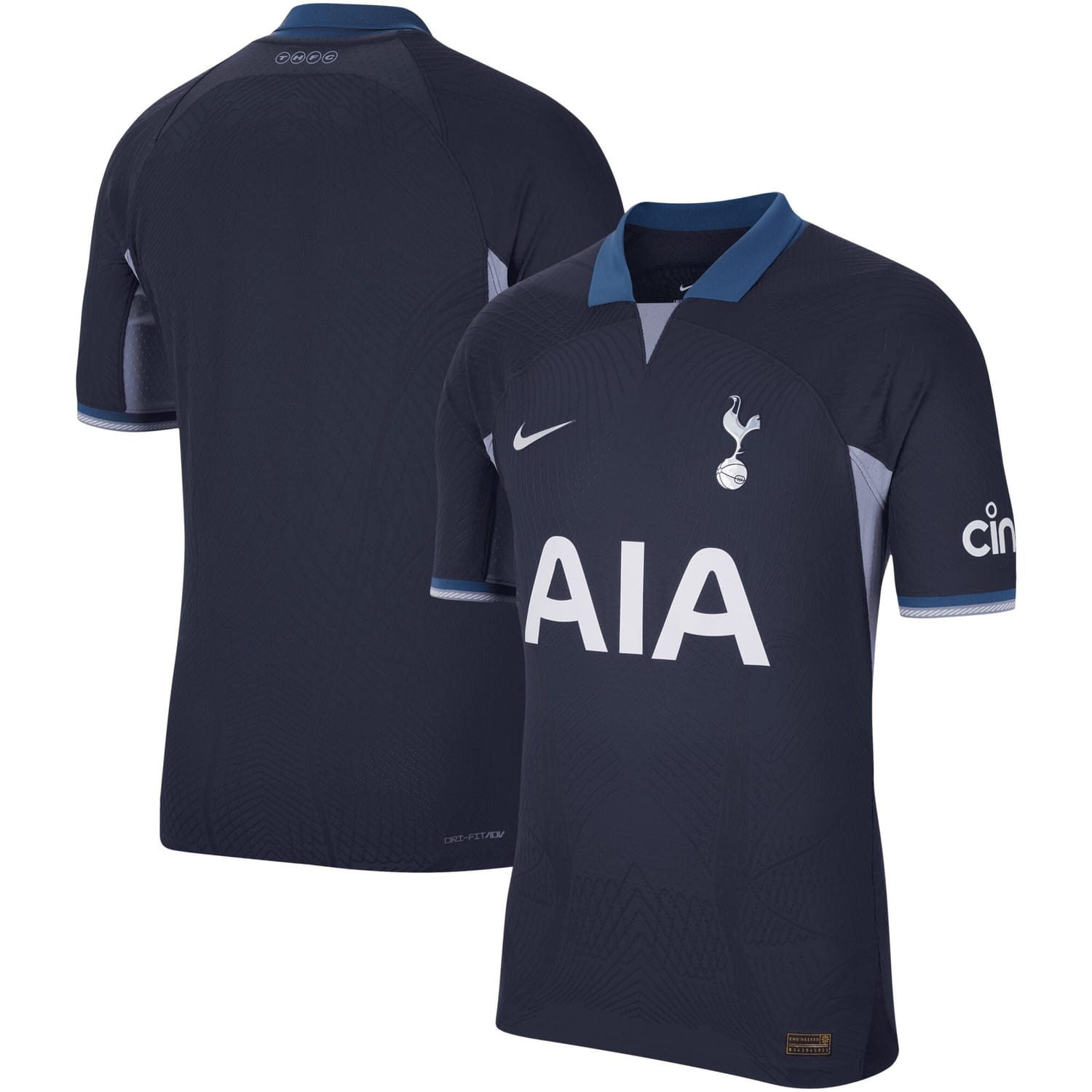 Premier League Tottenham Hotspur Away Authentic Jersey Shirt 2023-24 for Men