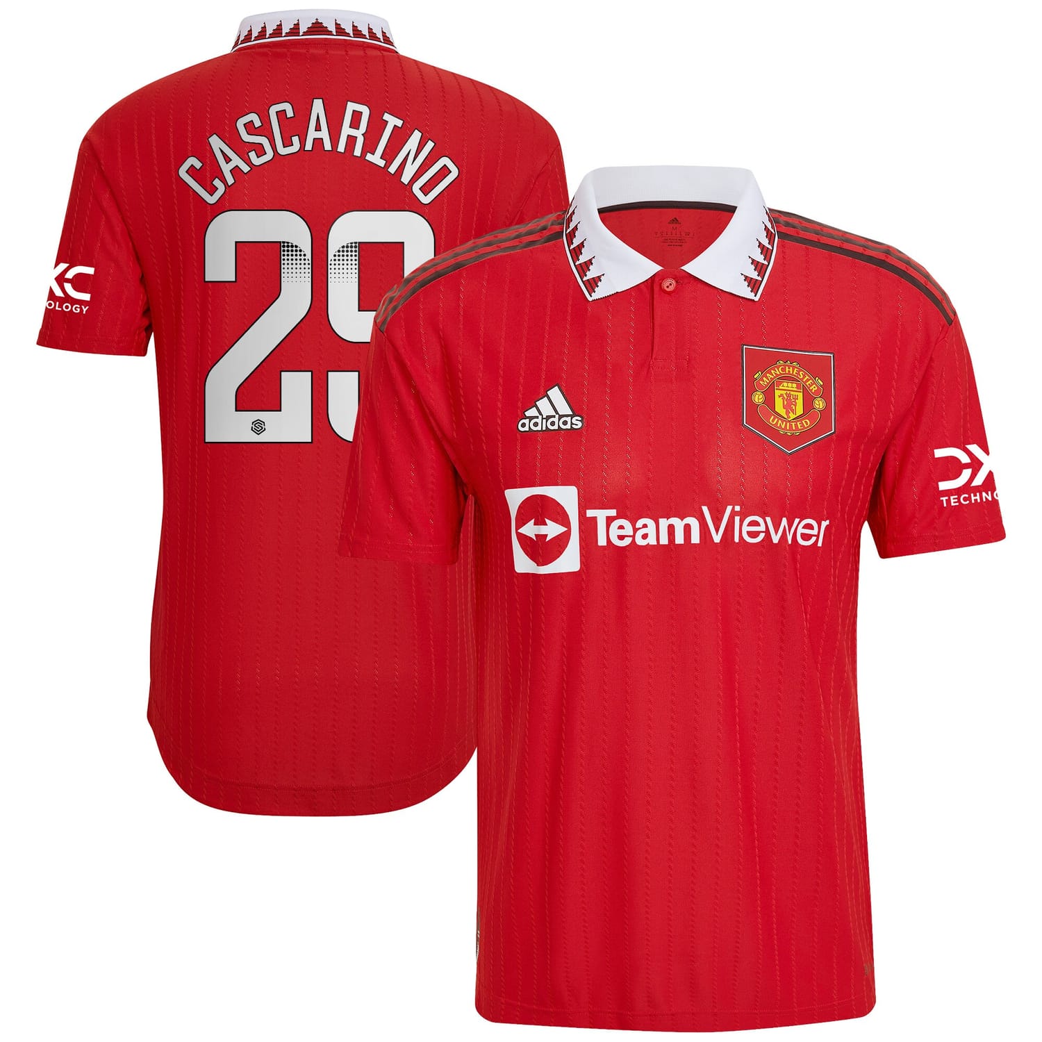 Premier League Manchester United Home WSL Authentic Jersey Shirt 2022-23 player Estelle Cascarino 29 printing for Men