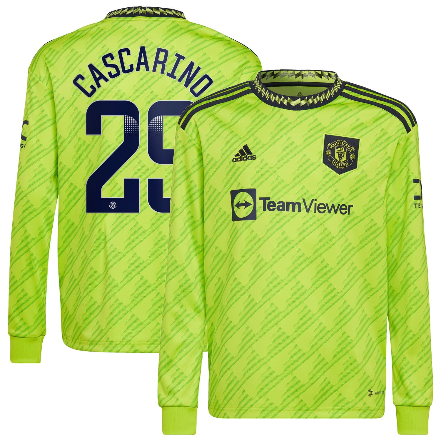 Premier League Manchester United Third WSL Jersey Shirt Long Sleeve 2022-23 player Estelle Cascarino 29 printing for Men