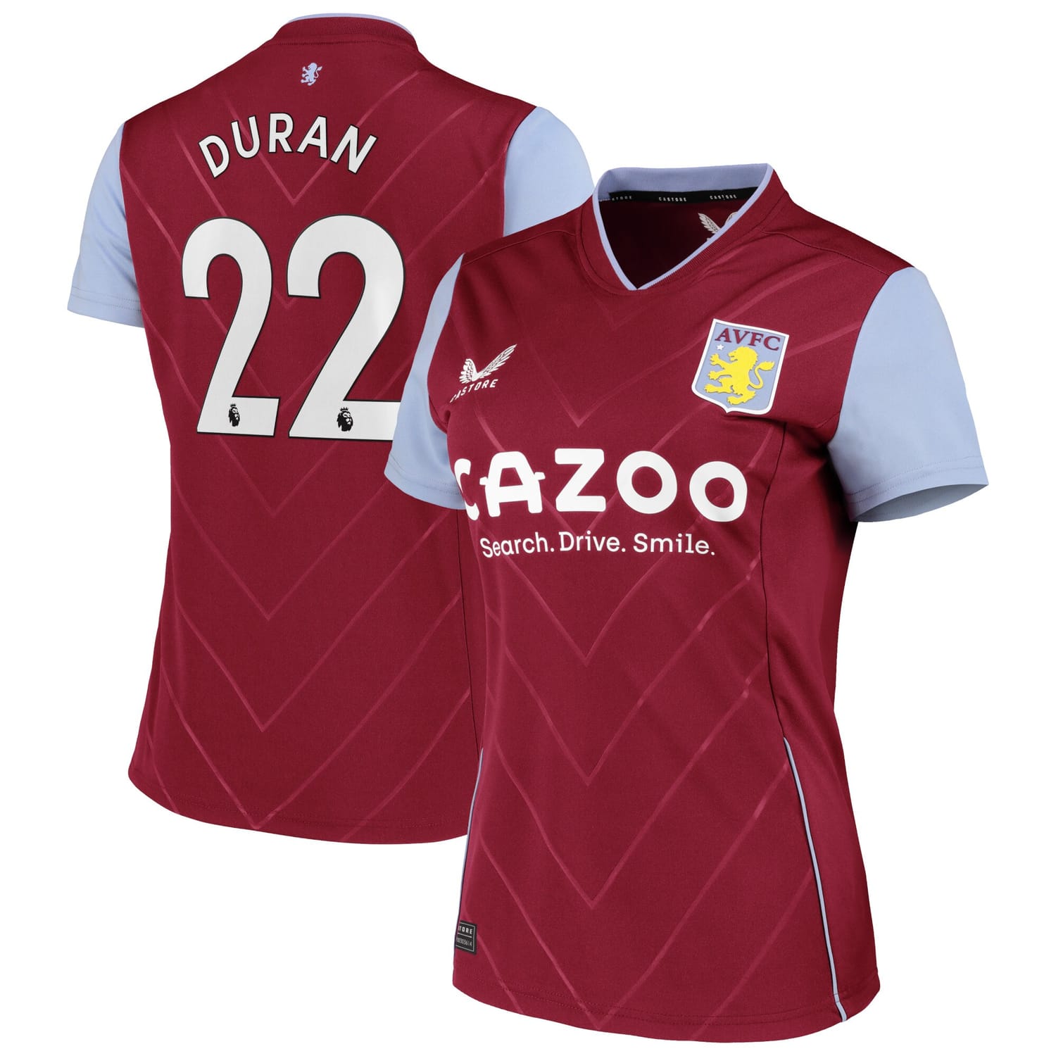 Premier League Aston Villa Home Jersey Shirt 2022-23 player Duran 22 printing for Women