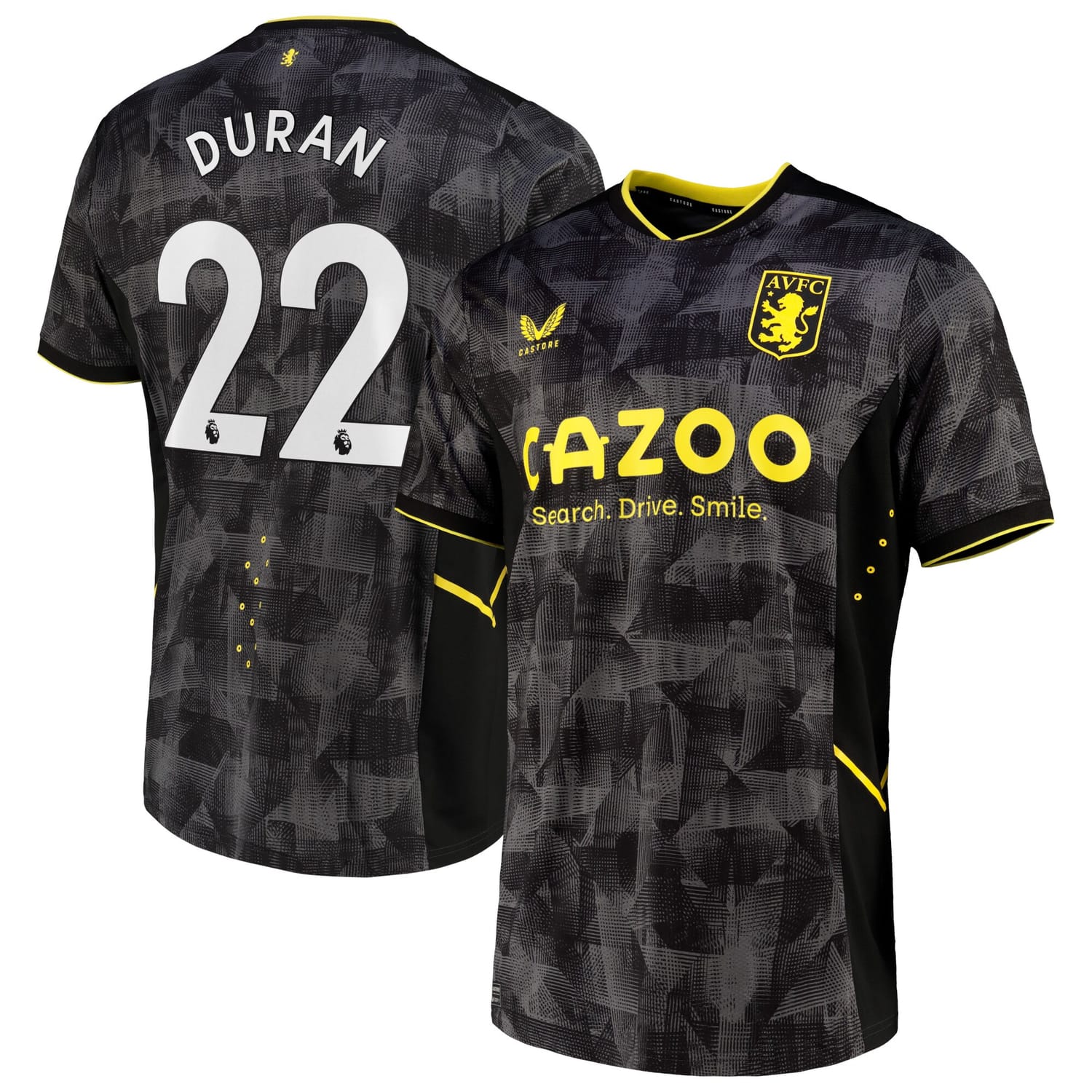 Premier League Aston Villa Third Pro Jersey Shirt 2022-23 player Duran 22 printing for Men
