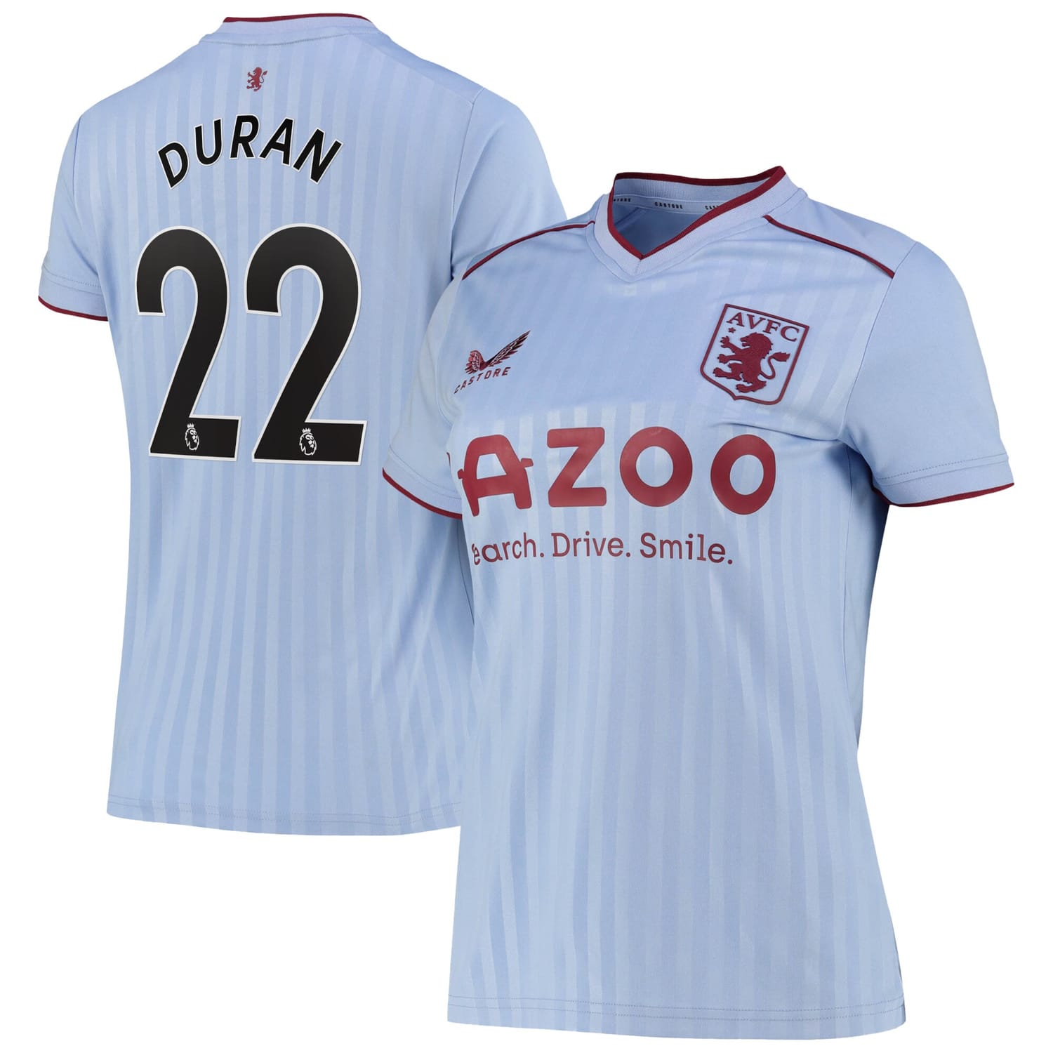 Premier League Aston Villa Away Jersey Shirt 2022-23 player Duran 22 printing for Women