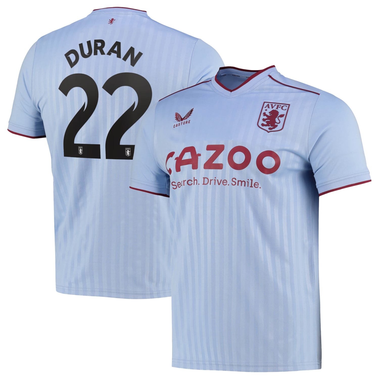 Premier League Aston Villa Away Cup Jersey Shirt 2022-23 player Duran 22 printing for Men