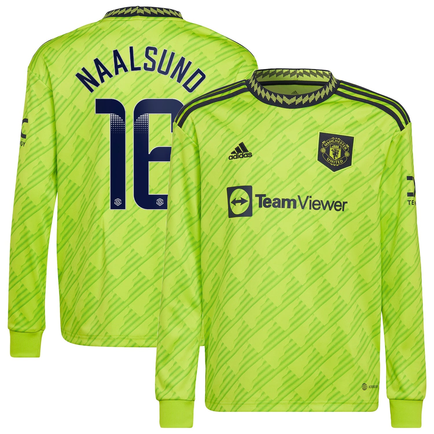 Premier League Manchester United Third WSL Jersey Shirt Long Sleeve 2022-23 player Lisa Naalsund 16 printing for Men