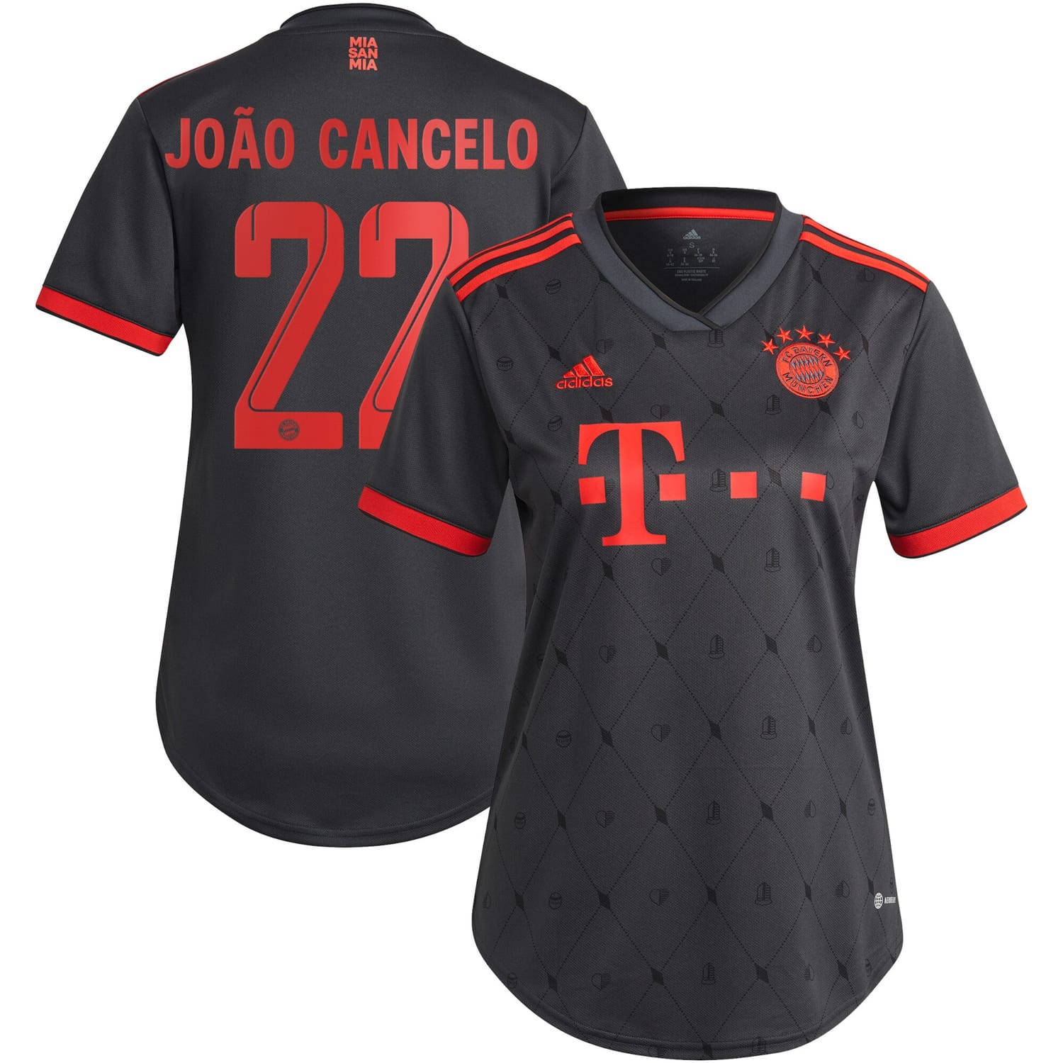 Bundesliga Bayern Munich Third Jersey Shirt 2022-23 player Joao Cancelo 22 printing for Women