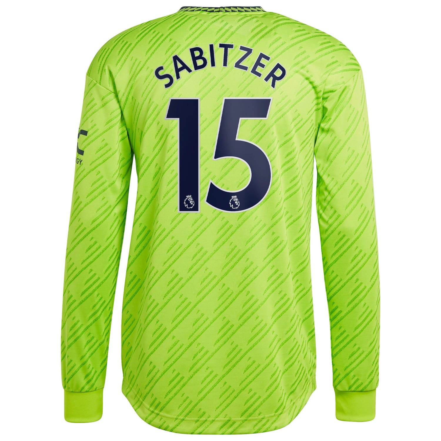 Premier League Manchester United Third Authentic Jersey Shirt Long Sleeve 2022-23 player Marcel Sabitzer 15 printing for Men