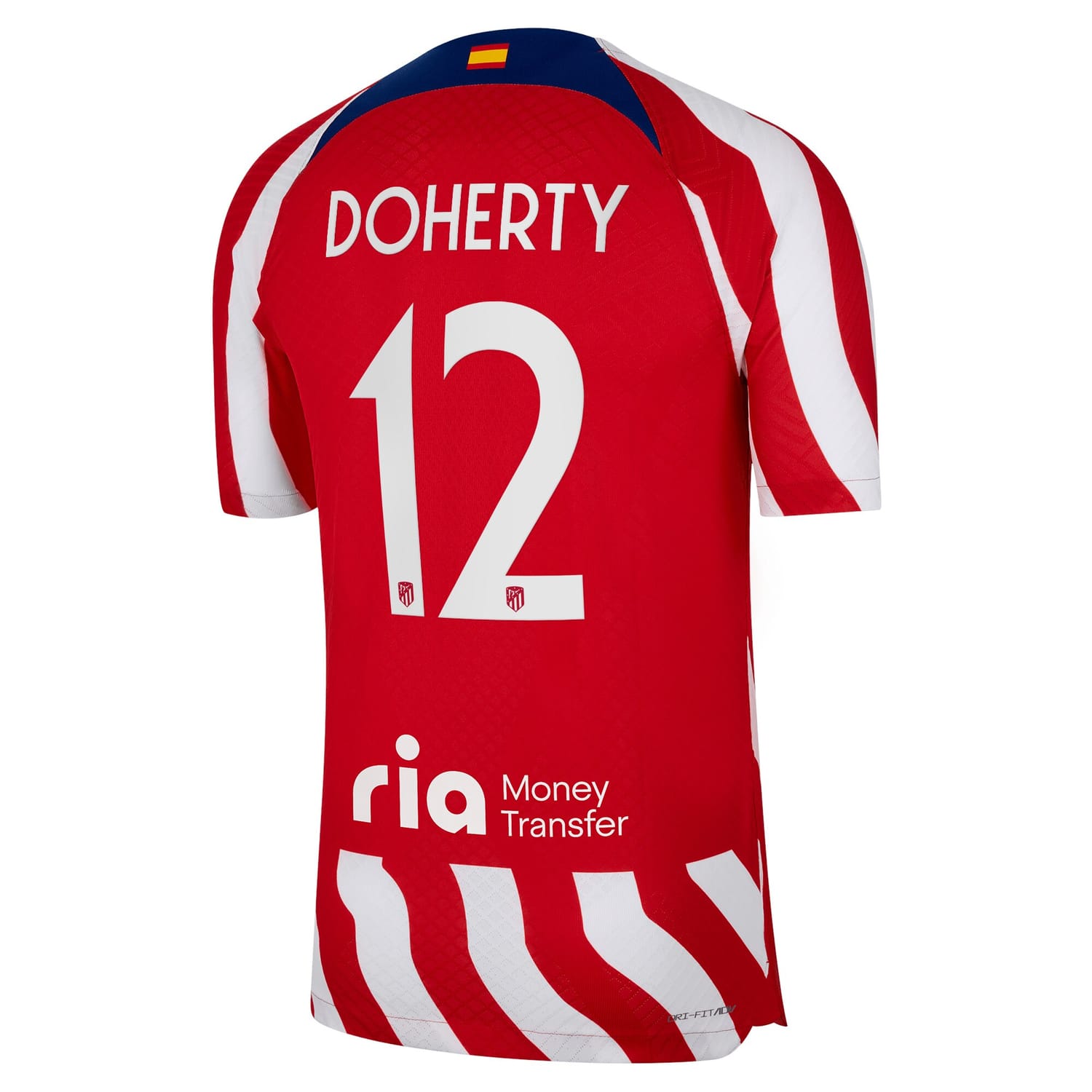 La Liga Atletico de Madrid Home Metropolitano Authentic Jersey Shirt 2022-23 player Matt Doherty 12 printing for Men