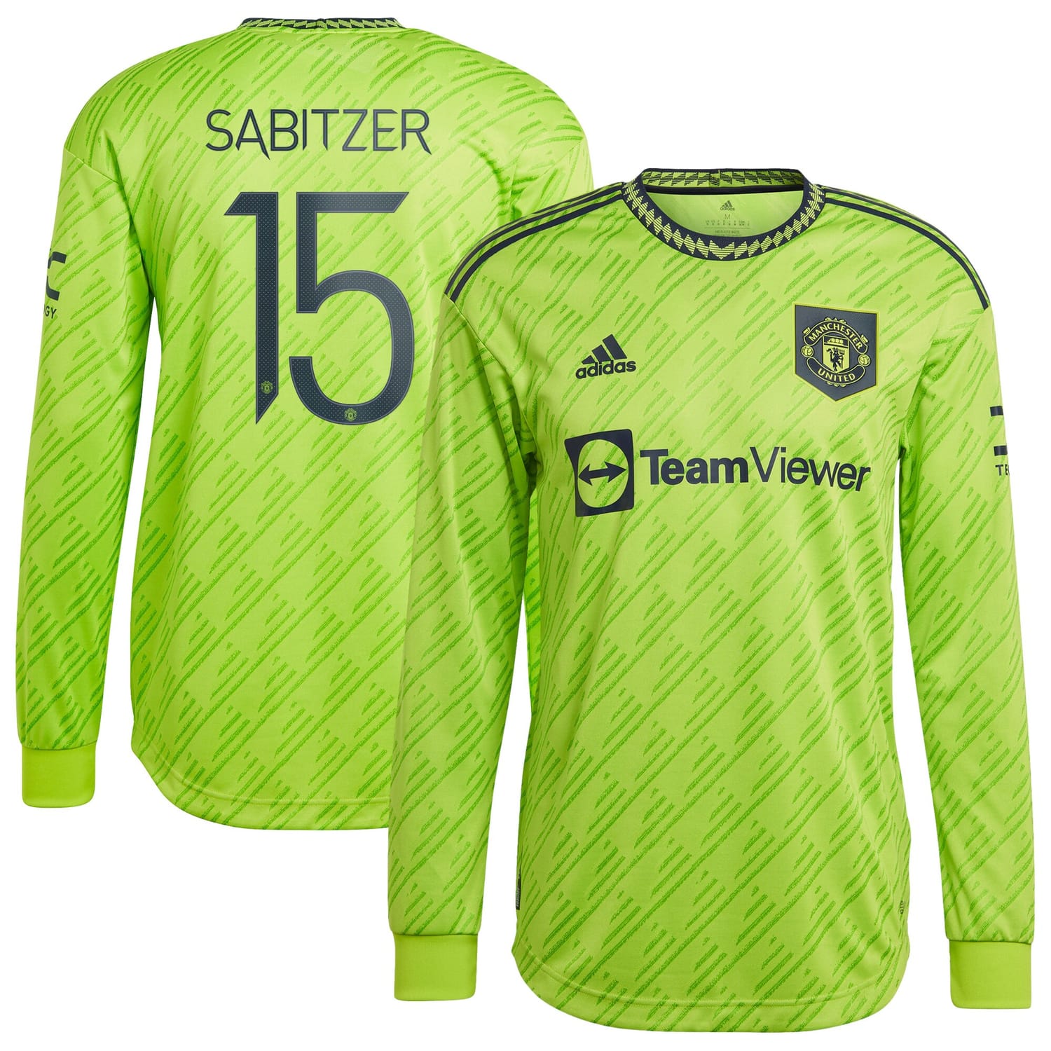 Premier League Manchester United Third Cup Authentic Jersey Shirt Long Sleeve 2022-23 player Marcel Sabitzer 15 printing for Men