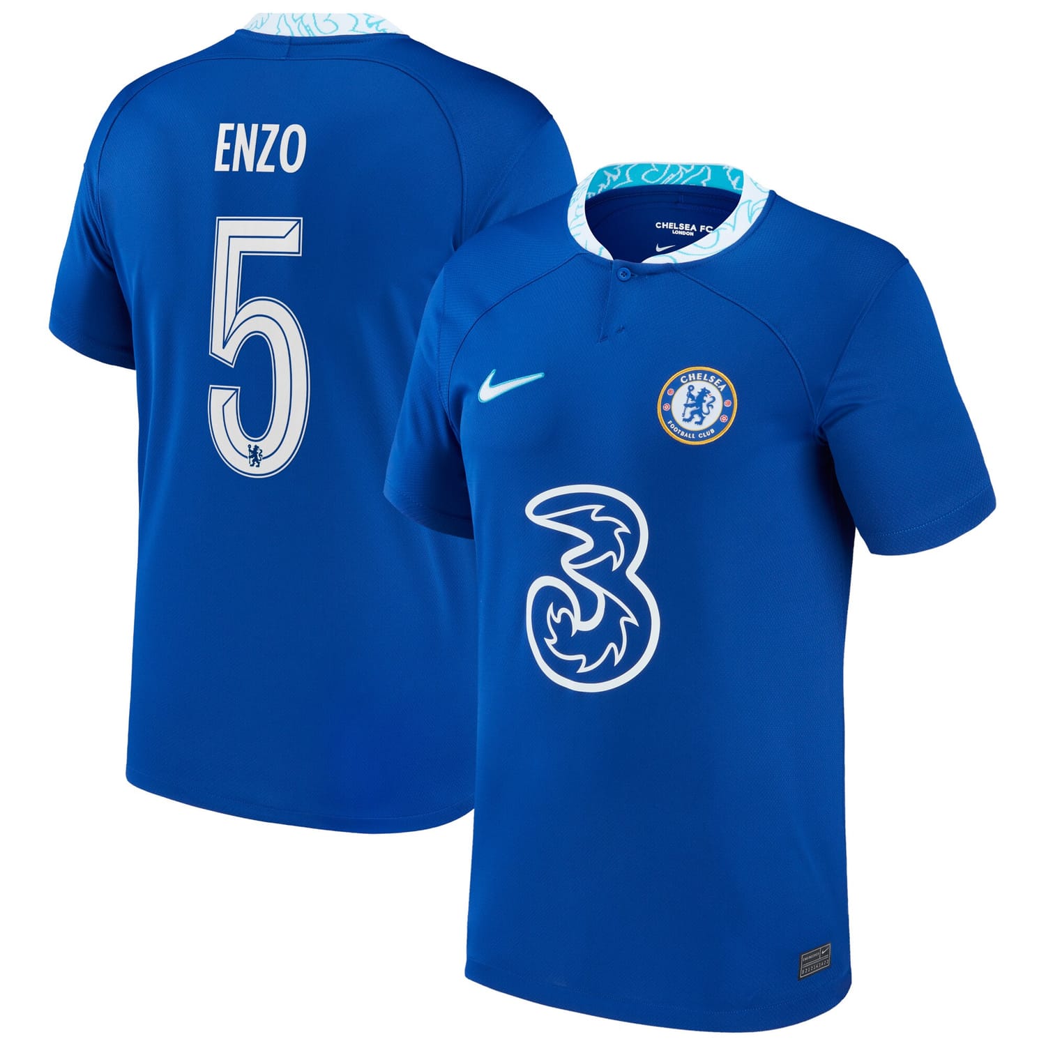 Premier League Chelsea Home Cup Jersey Shirt 2022-23 player Enzo Fernández 5 printing for Men