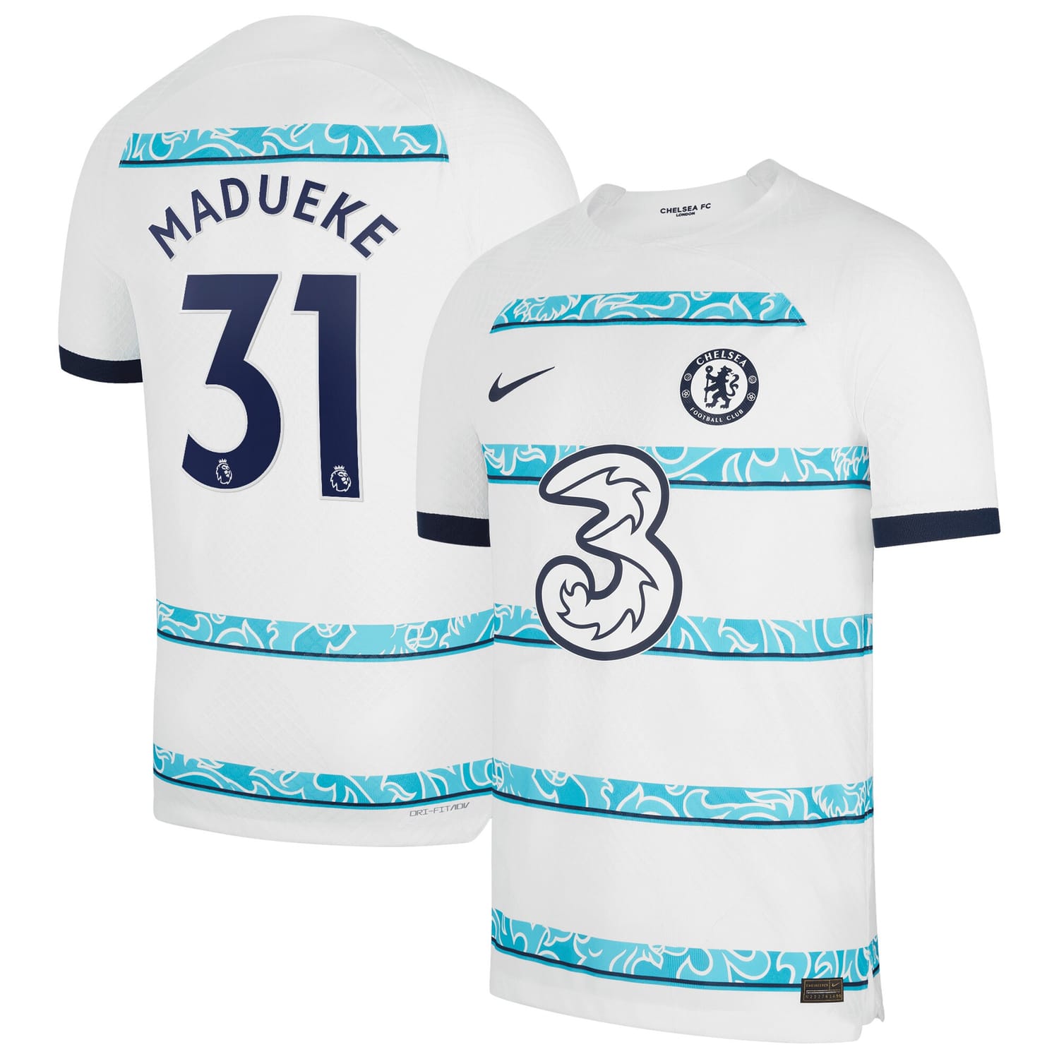 Premier League Chelsea Away Authentic Jersey Shirt 2022-23 player Noni Madueke 31 printing for Men