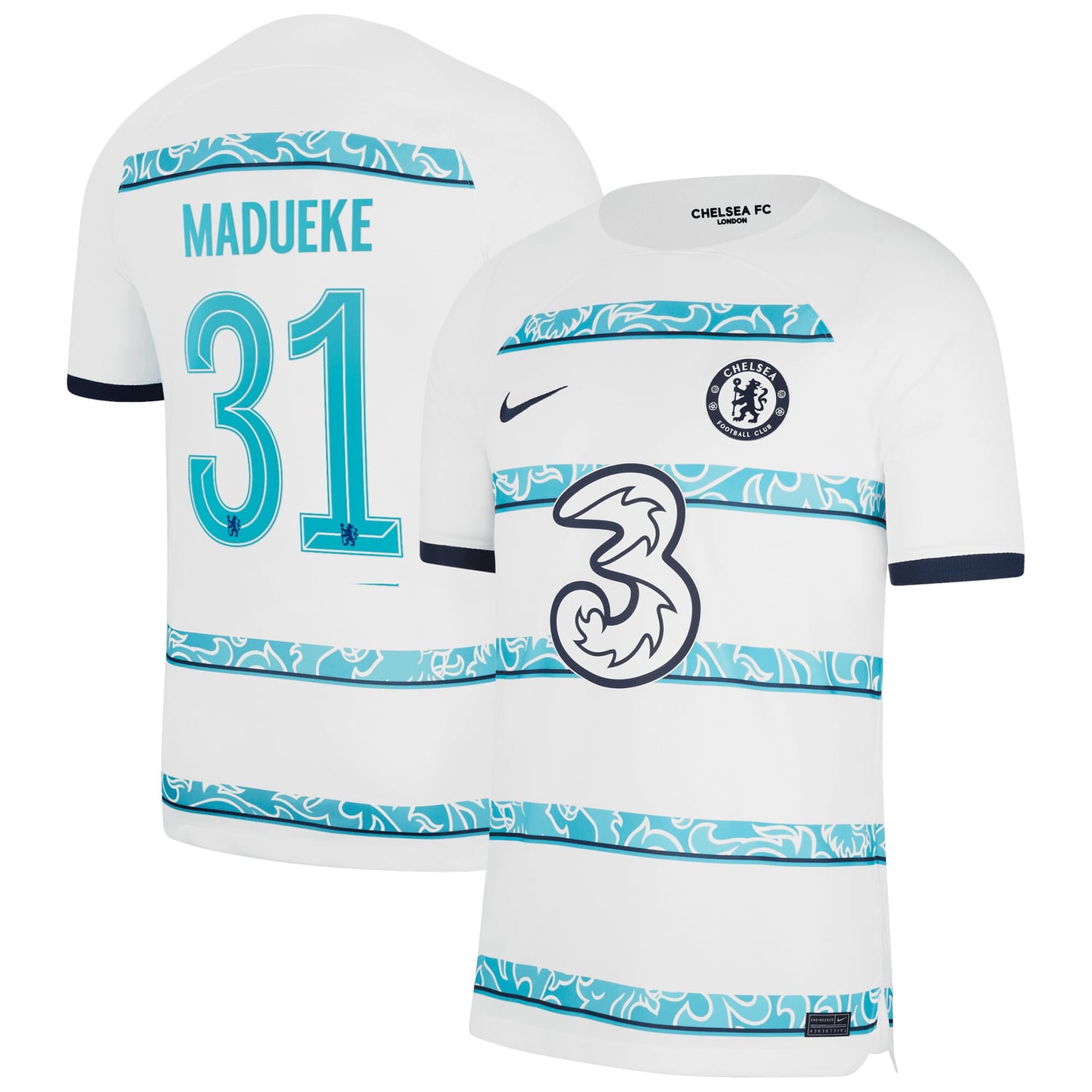 Premier League Chelsea Away Cup Jersey Shirt 2022-23 player Noni Madueke 31 printing for Men