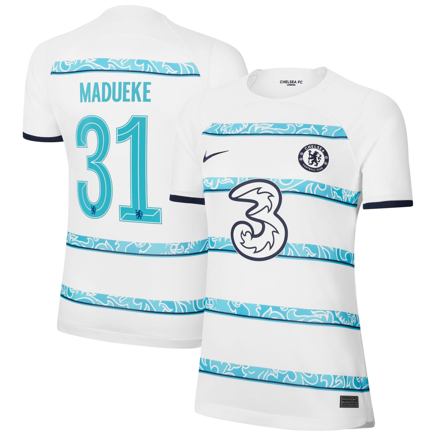 Premier League Chelsea Away Cup Jersey Shirt 2022-23 player Noni Madueke 31 printing for Women