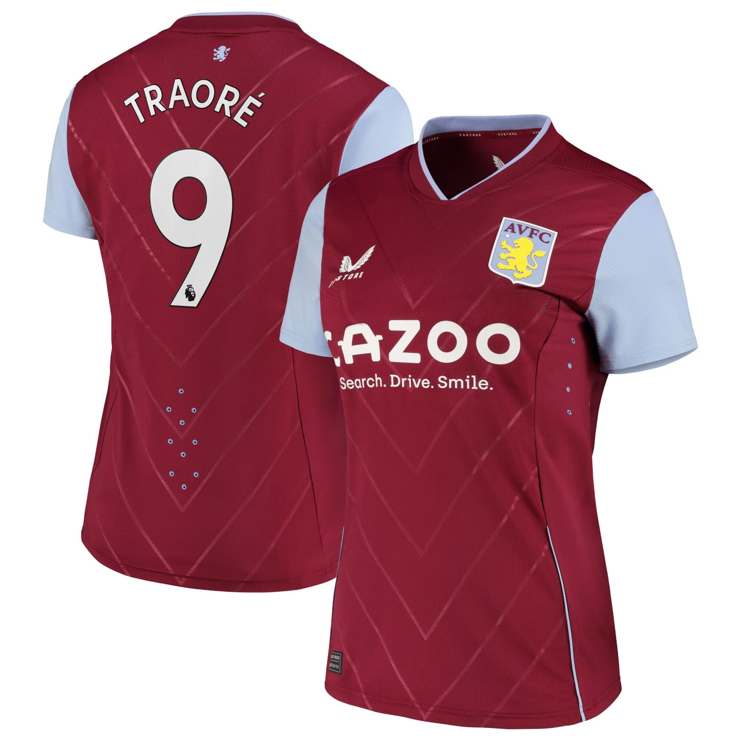 Premier League Aston Villa Home Pro Jersey Shirt 2022-23 player Bertrand Traore 9 printing for Women