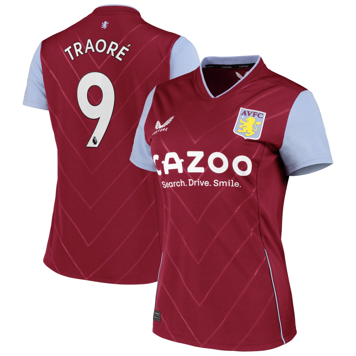 Premier League Aston Villa Home Jersey Shirt 2022-23 player Bertrand Traore 9 printing for Women