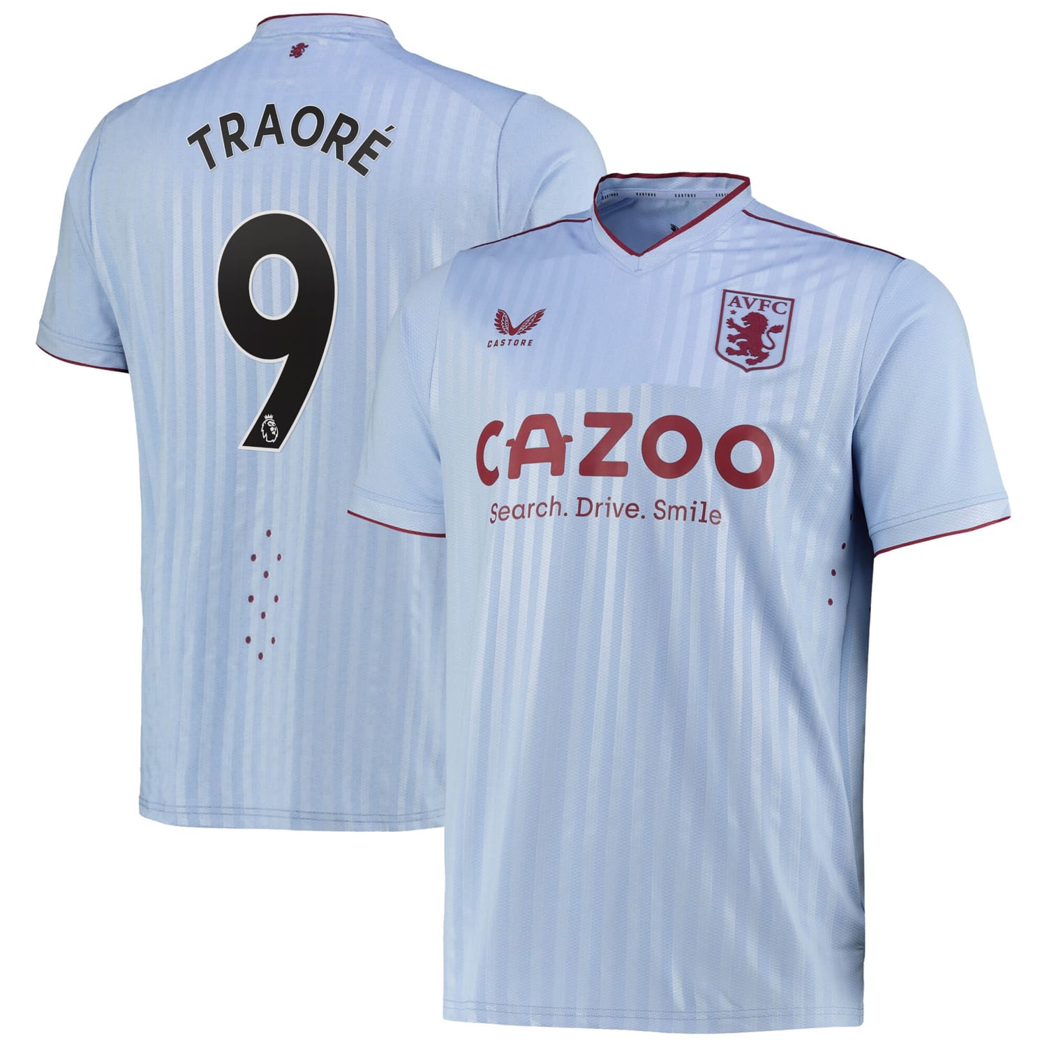 Premier League Aston Villa Away Pro Jersey Shirt 2022-23 player Bertrand Traore 9 printing for Men