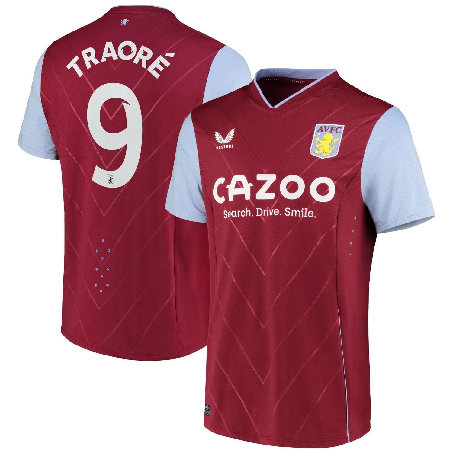 Premier League Aston Villa Home Cup Pro Jersey Shirt 2022-23 player Bertrand Traore 9 printing for Men