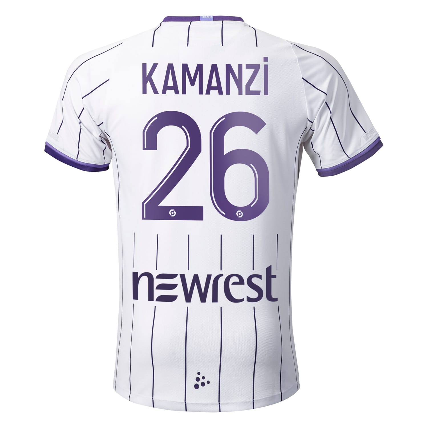 Ligue 1 Toulouse Home Pro Jersey Shirt 2022-23 player Warren Kamanzi 26 printing for Men