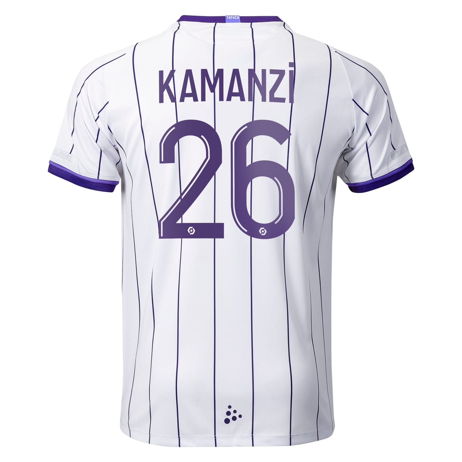 Ligue 1 Toulouse Home Jersey Shirt 2022-23 player Warren Kamanzi 26 printing for Men