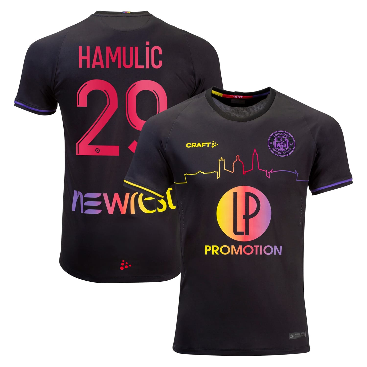 Ligue 1 Toulouse Away Pro Jersey Shirt 2022-23 player Said Hamulic 29 printing for Men