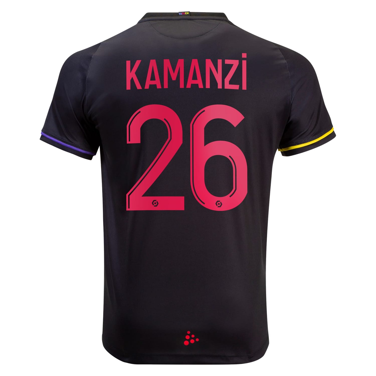 Ligue 1 Toulouse Away Jersey Shirt 2022-23 player Warren Kamanzi 26 printing for Men